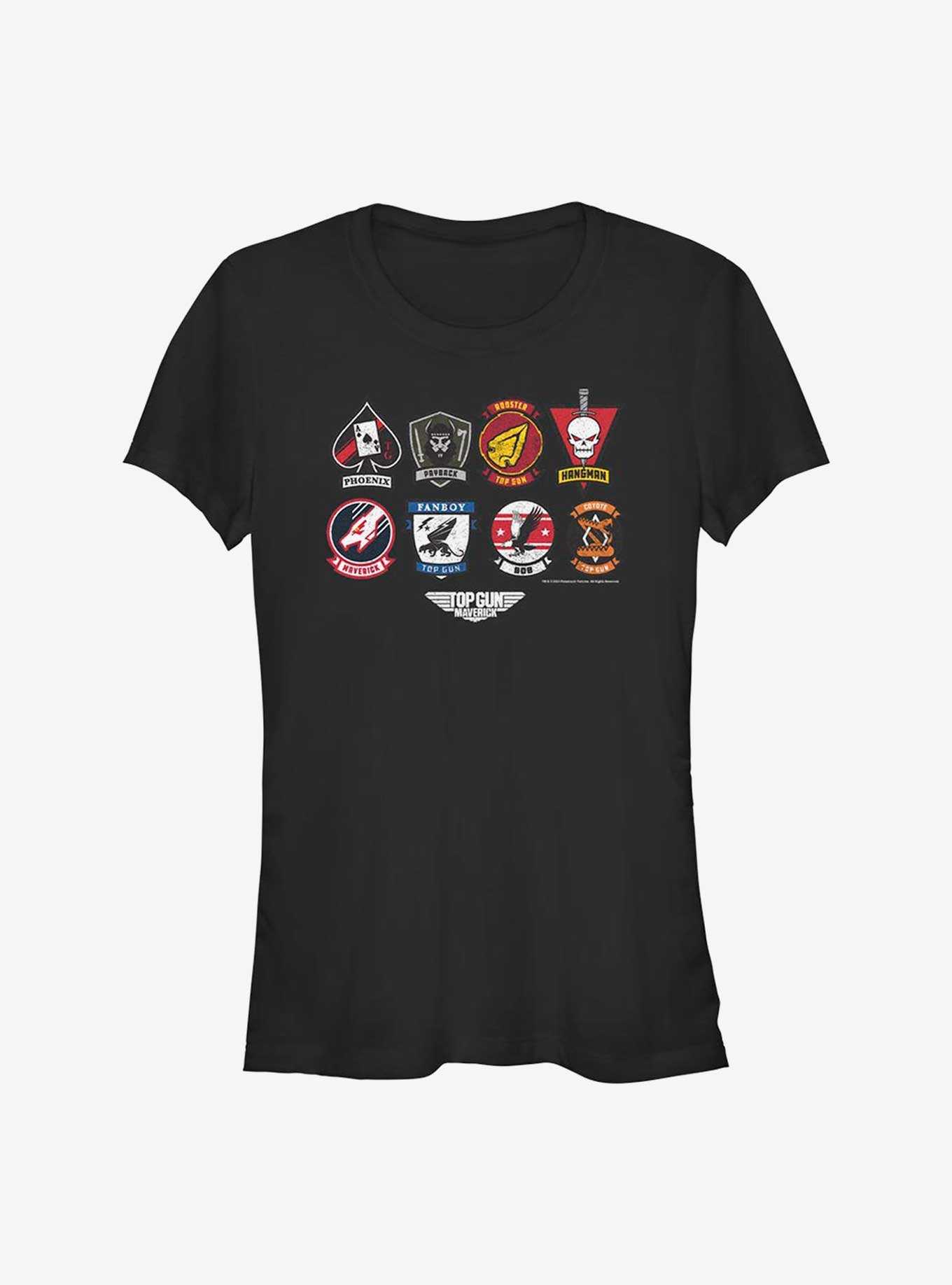 Top Gun Maverick Badge Layout Girls T-Shirt, , hi-res