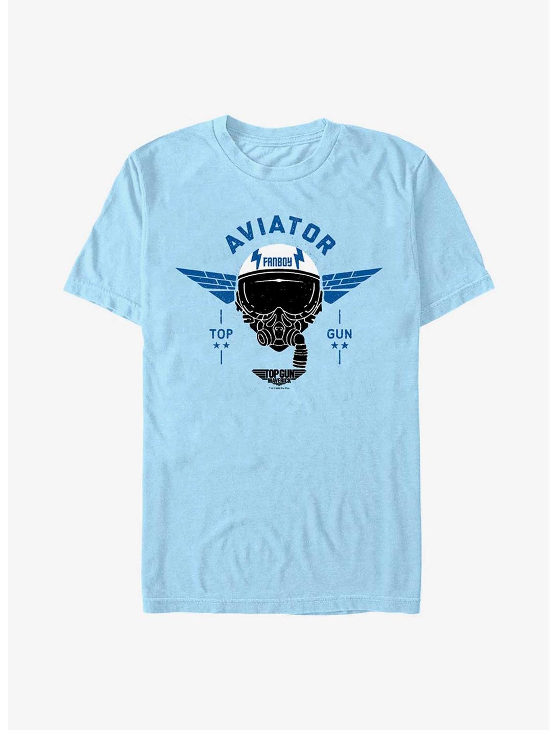 Top Gun Maverick Fanboy Aviator T-Shirt, LT BLUE, hi-res