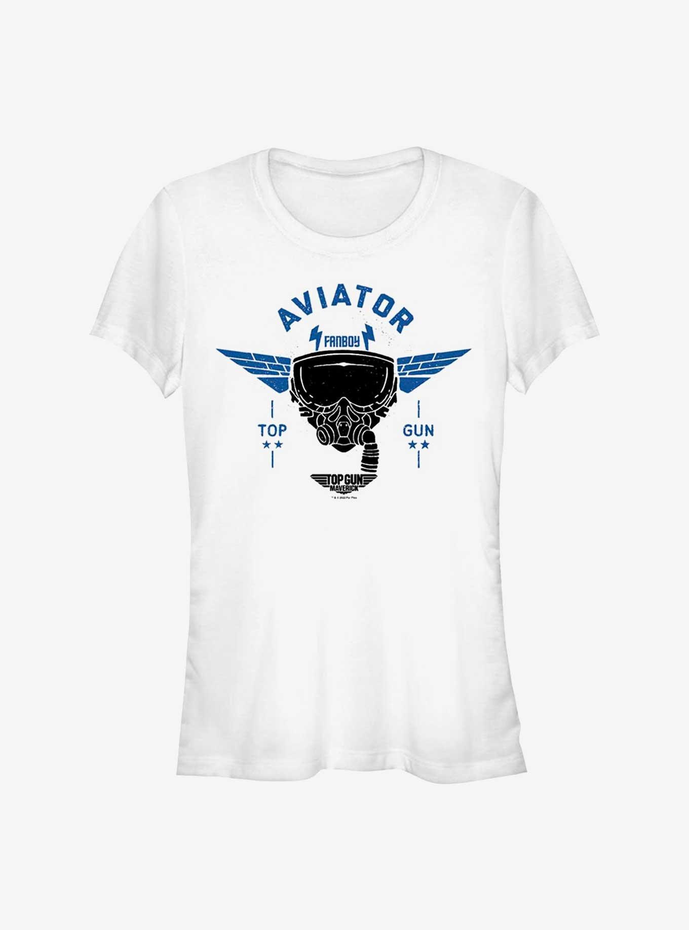 Top Gun Maverick Fanboy Aviator Girls T-Shirt, WHITE, hi-res