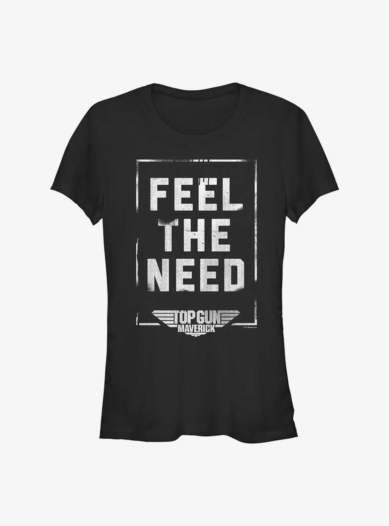 Top Gun Maverick Feel The Need Girls T-Shirt, BLACK, hi-res