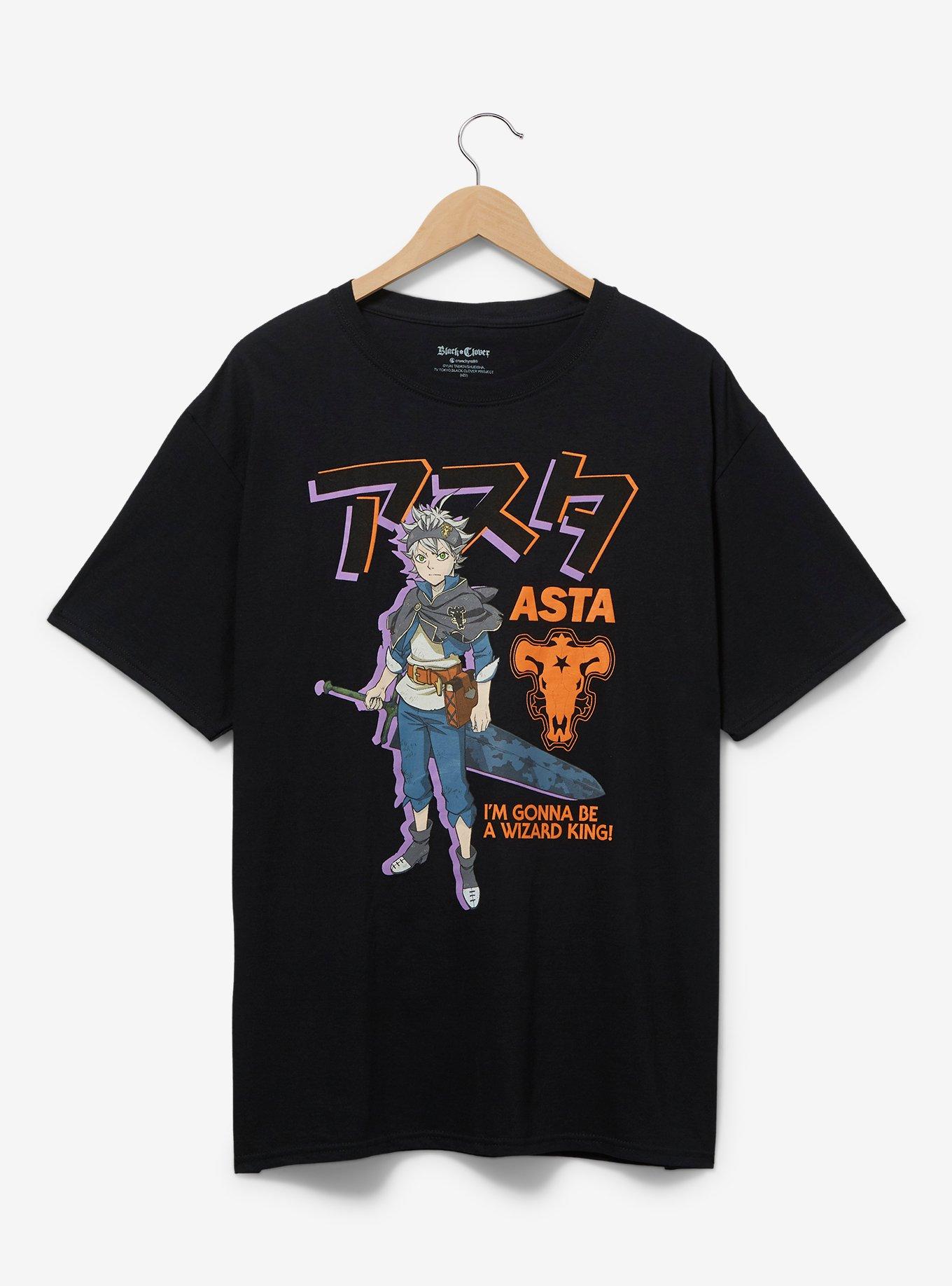 Black clover best sale t shirt