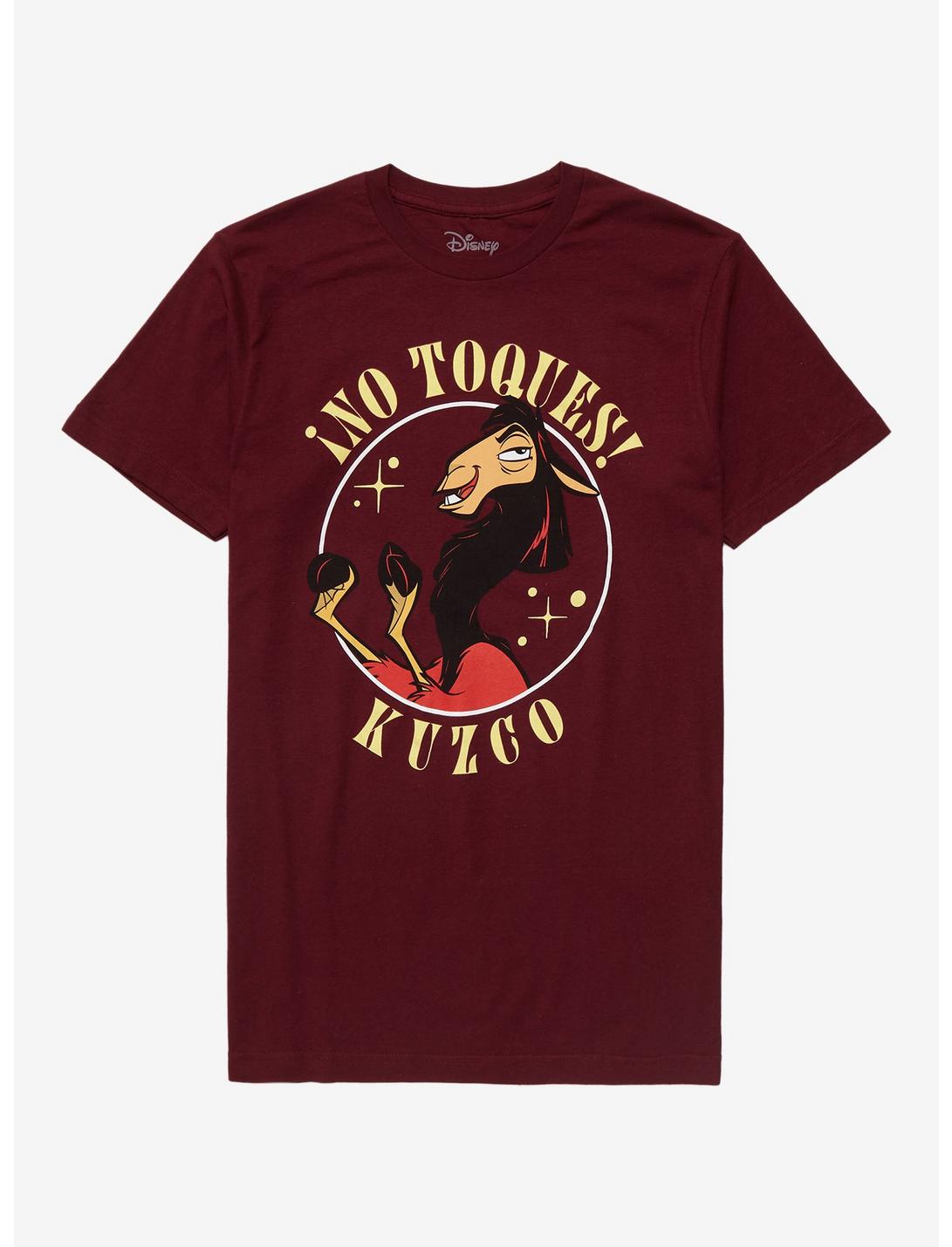 Disney The Emperor’s New Groove Kuzco No Toques T-Shirt - BoxLunch Exclusive , BURGUNDY, hi-res