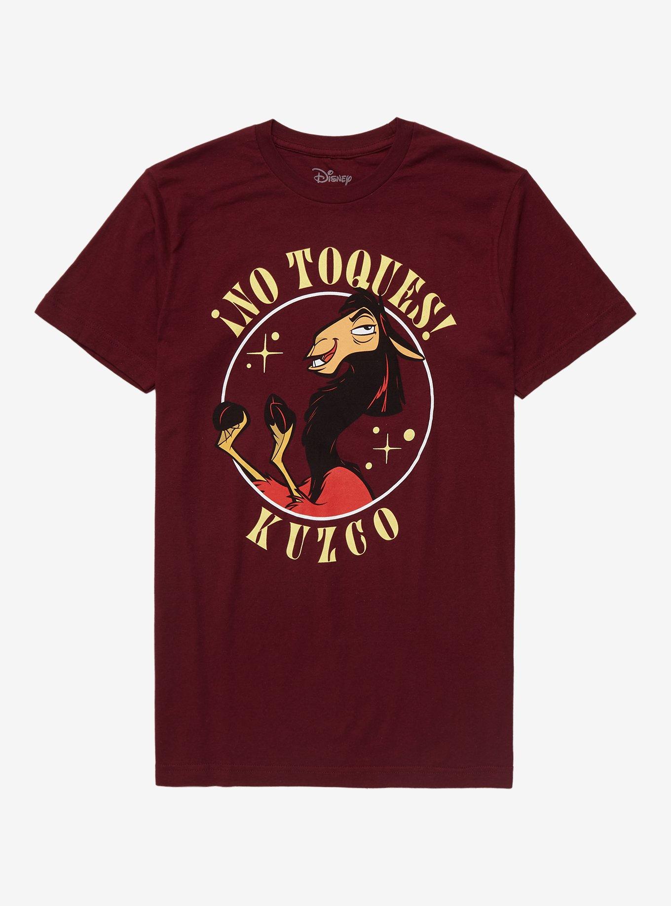 Disney The Emperor’s New Groove Kuzco No Toques T-Shirt - BoxLunch Exclusive , BURGUNDY, hi-res