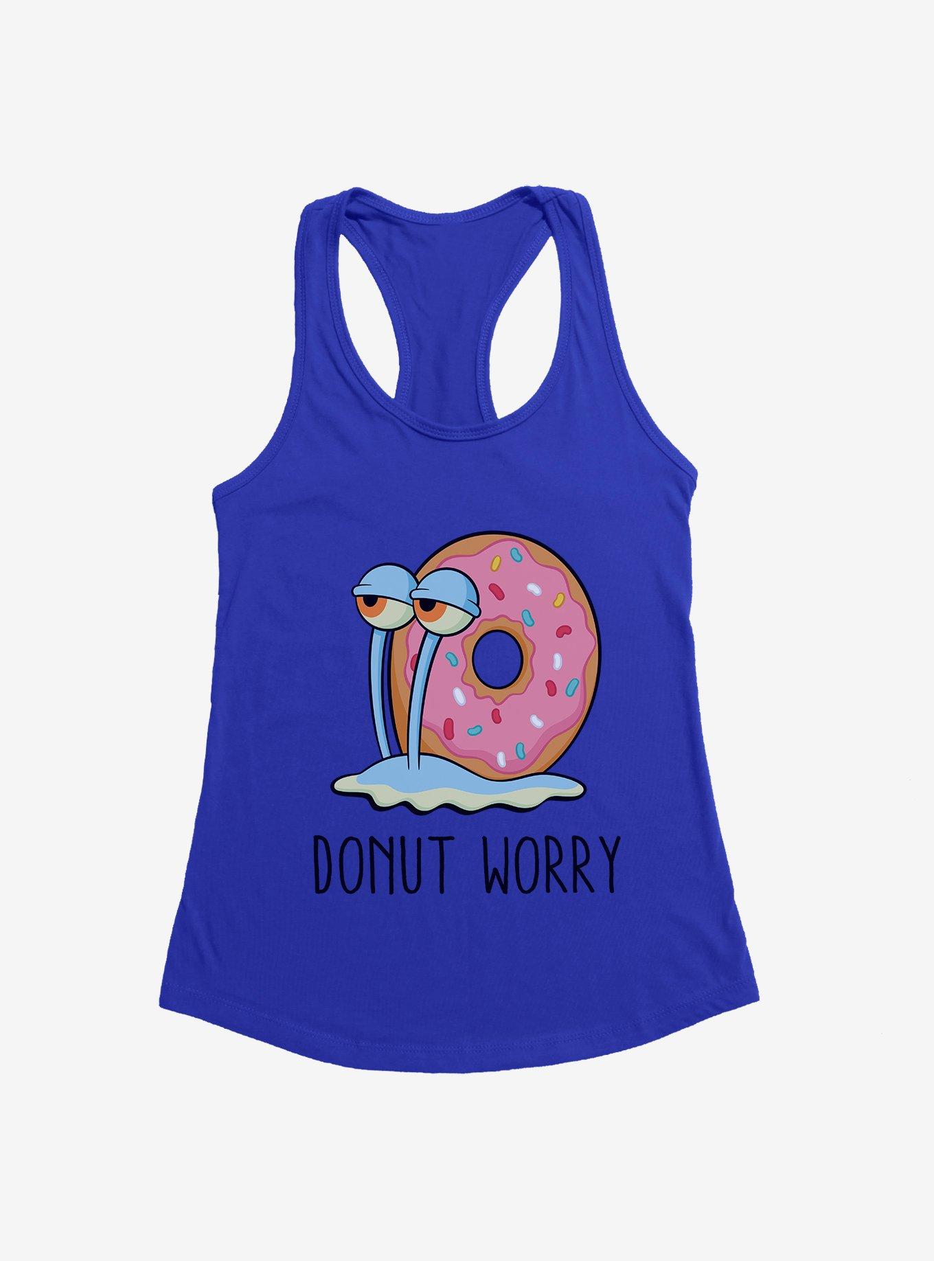 SpongeBob SquarePants Gary Donut Worry Girls Tank, ROYAL, hi-res