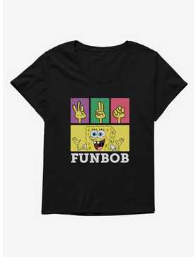 SpongeBob SquarePants FUNBob Sign Language Womens T-Shirt Plus Size, , hi-res
