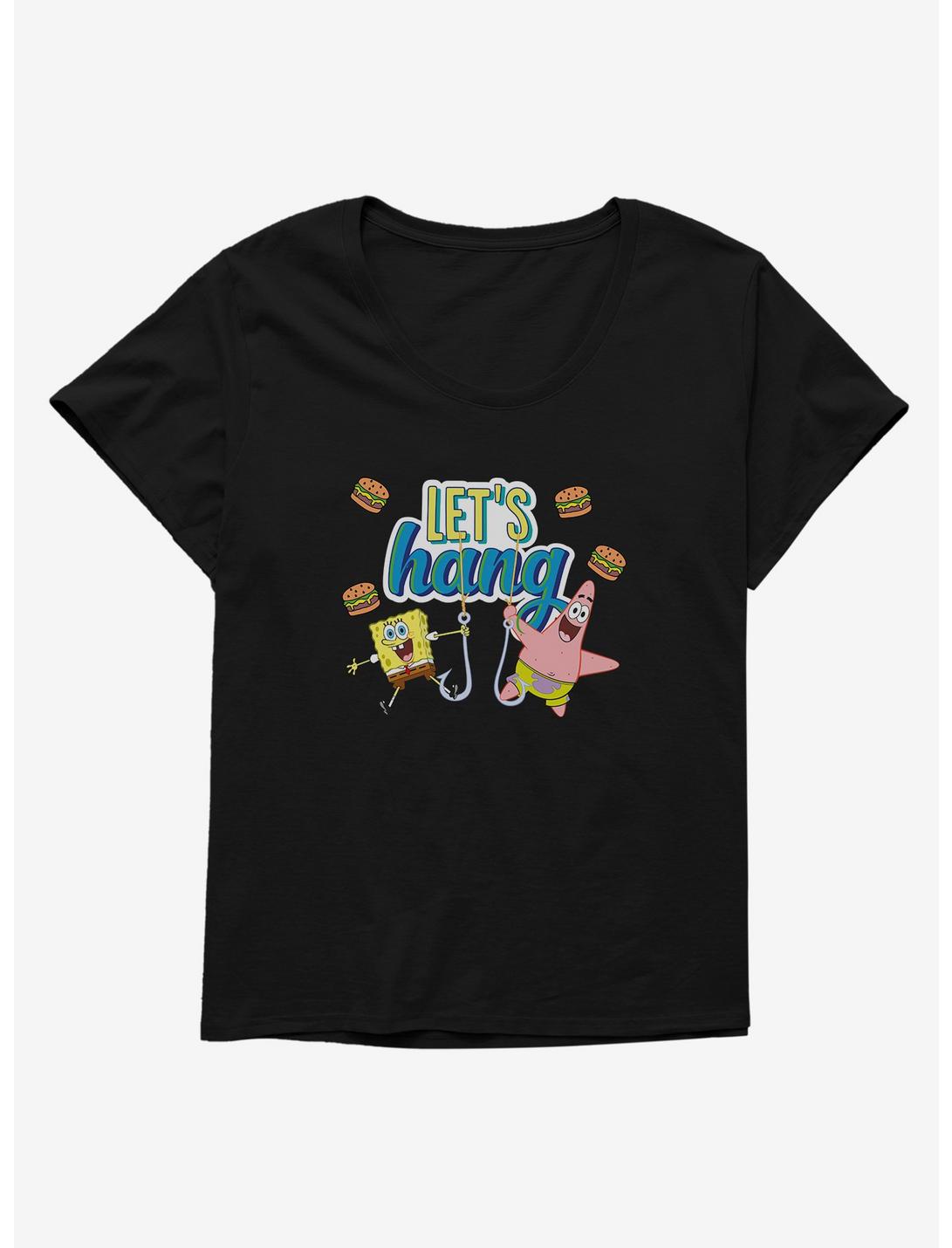 SpongeBob SquarePants Hooked Let's Hang Womens T-Shirt Plus Size, , hi-res