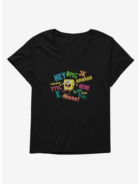 SpongeBob SquarePants Text Verbiage Womens T-Shirt Plus Size, , hi-res