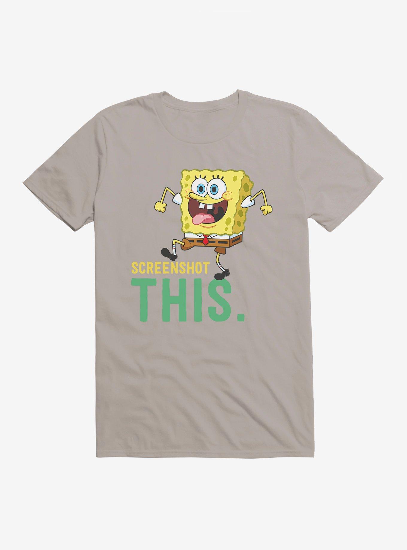 SpongeBob SquarePants Screenshot This T-Shirt, LIGHT GREY, hi-res