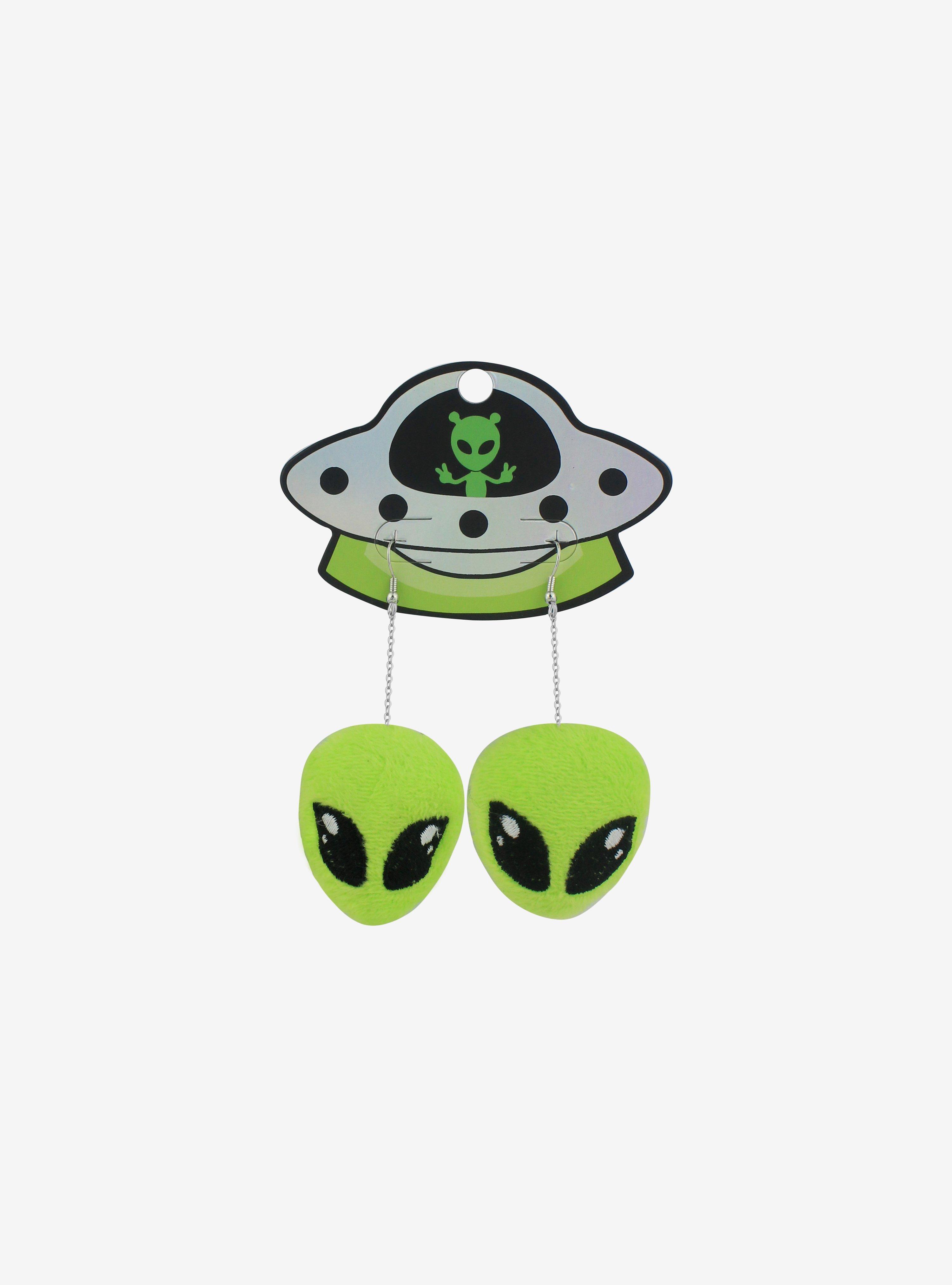 Alien Plush Drop Earrings, , hi-res