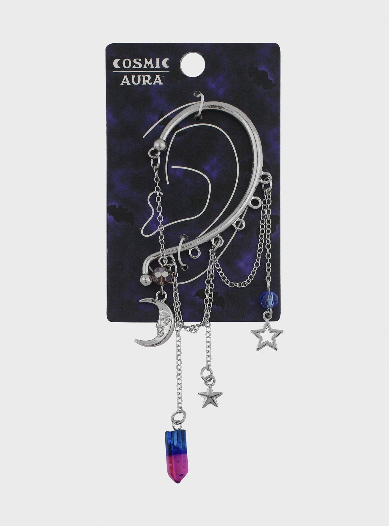 Celestial Color Crystal Ear Cuff, , hi-res