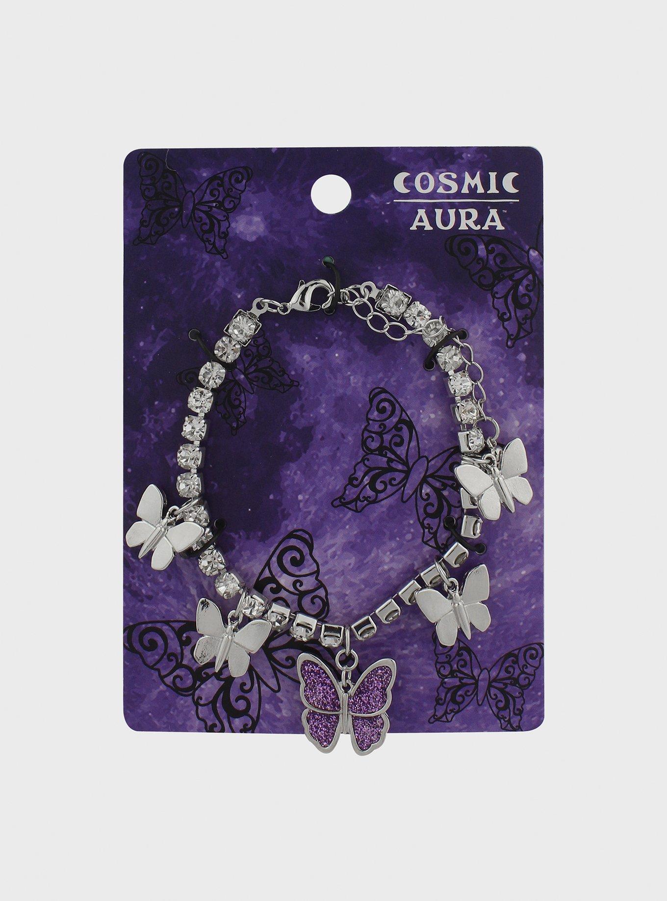 Butterfly Bling Charm Bracelet, , hi-res