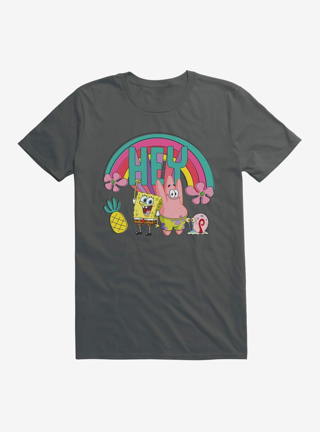 SpongeBob SquarePants Hey Dynamic Duo T-Shirt, CHARCOAL, hi-res