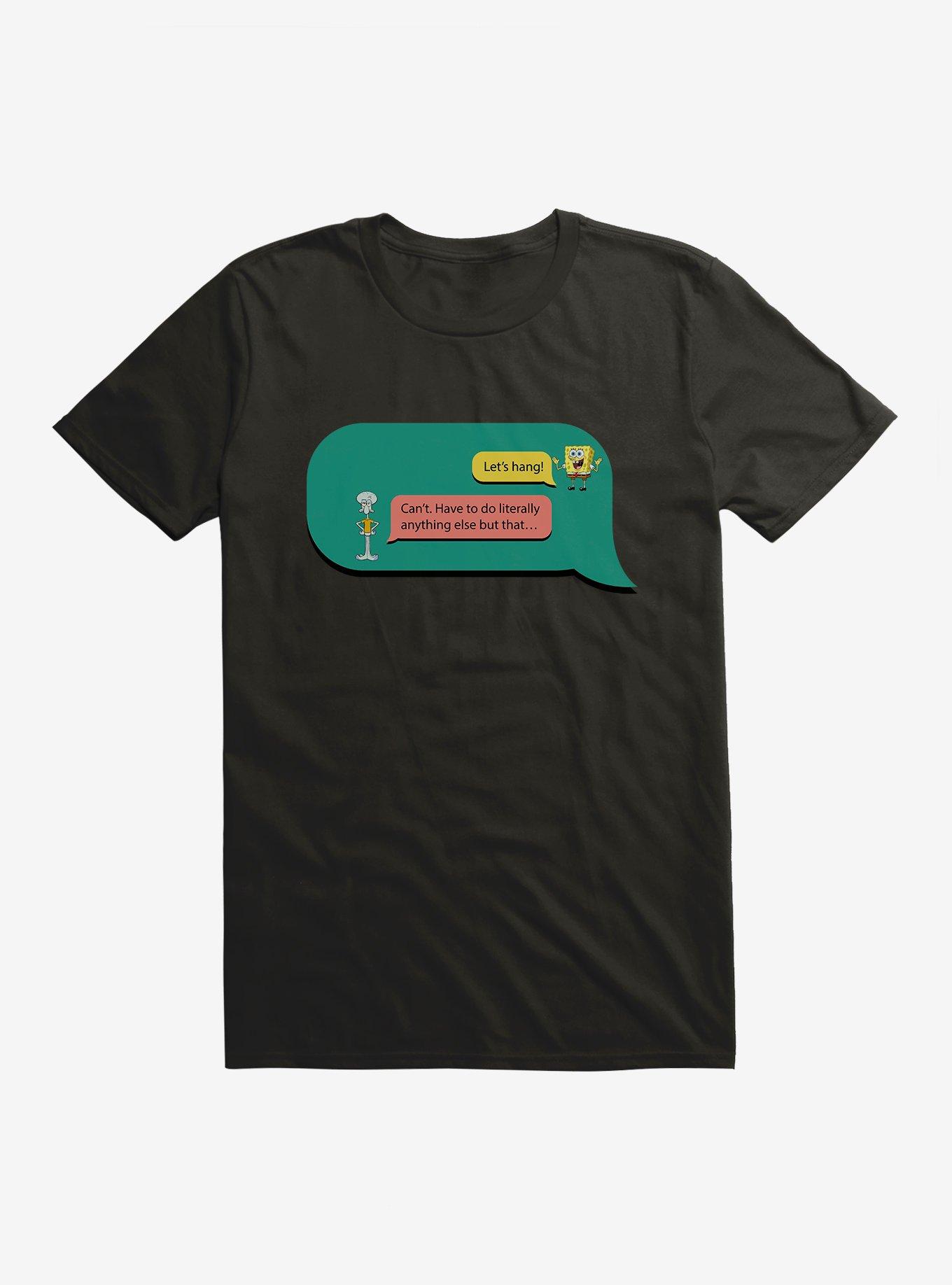 SpongeBob SquarePants Text Bubble Let's Hang T-Shirt, , hi-res