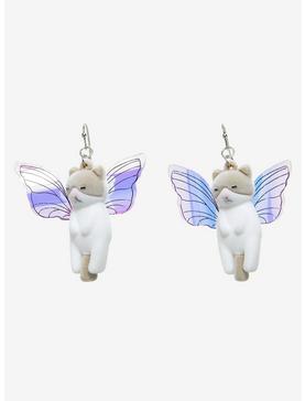 Fuzzy Kitty Fairy Earrings, , hi-res
