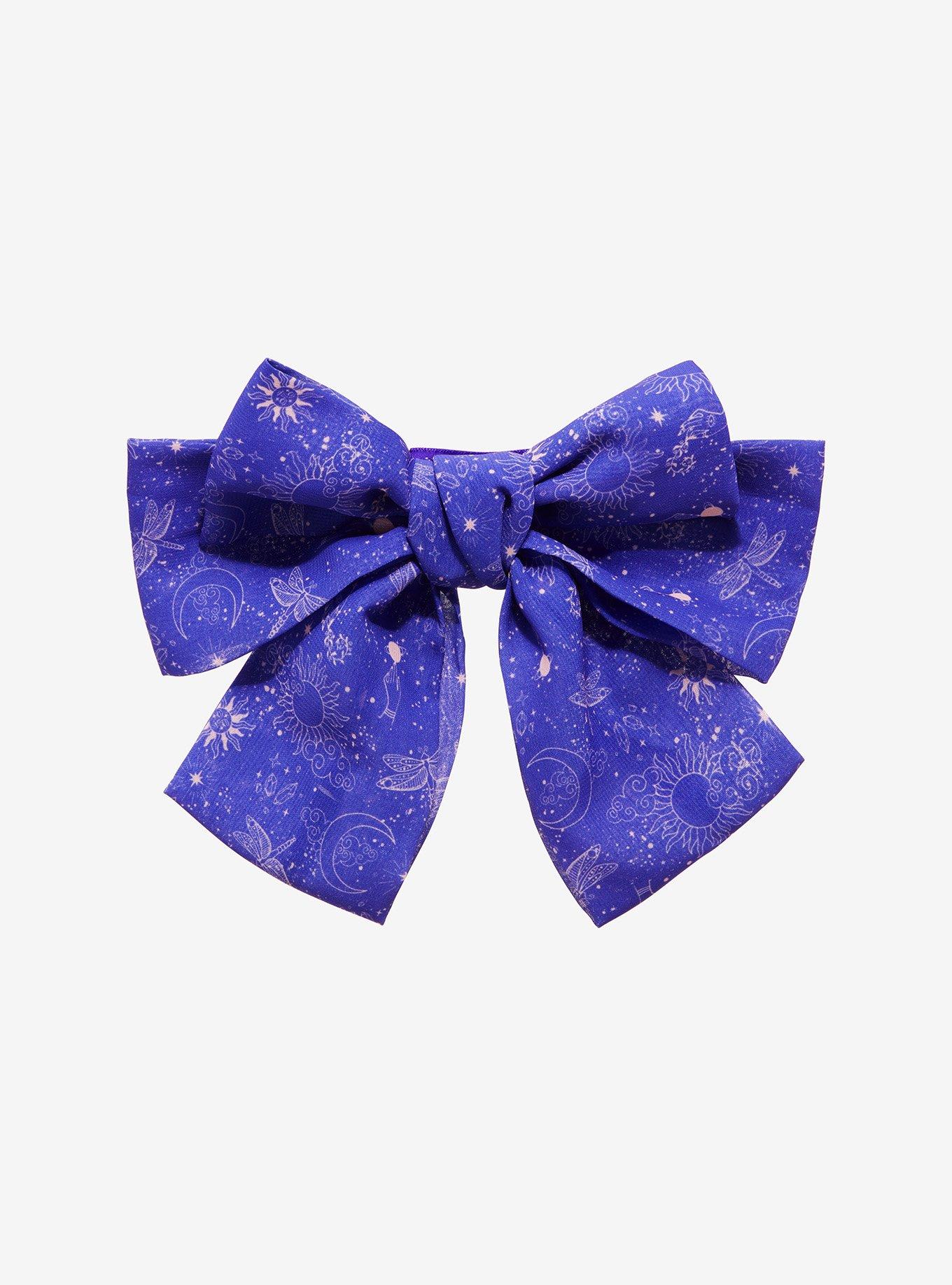 Purple Celestial Hair Bow, , hi-res