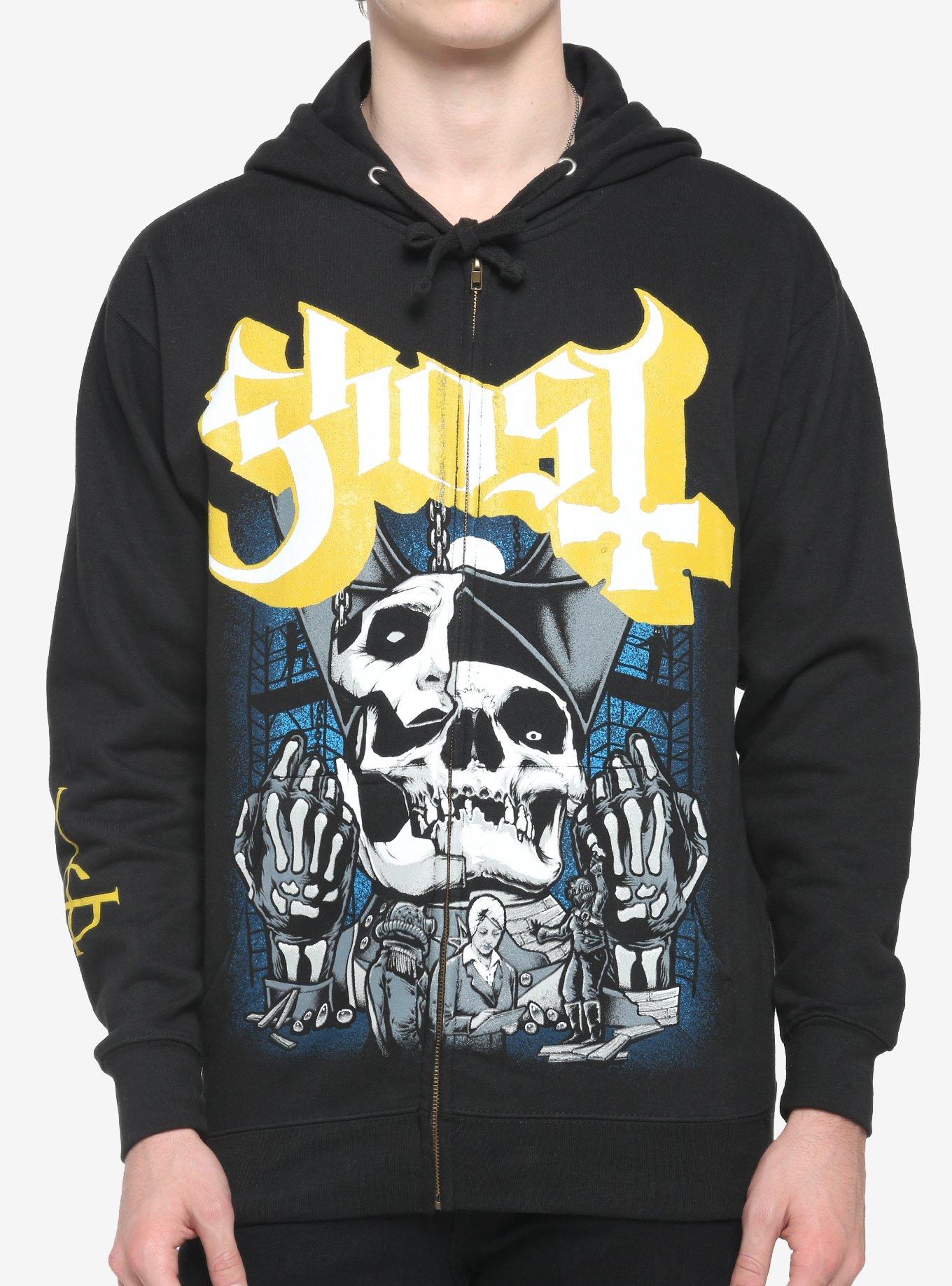 Ghost Split Papa Emeritus Hoodie Hot Topic