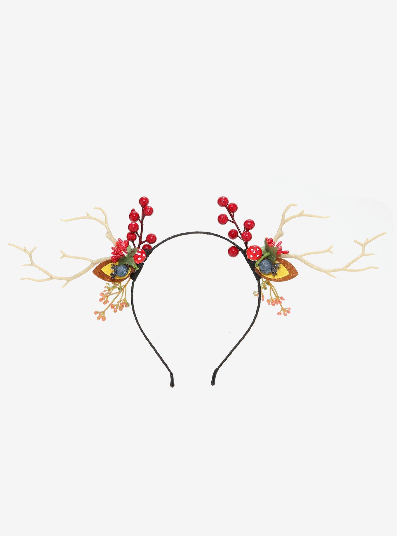 Mushroom Antler Deer Ears Headband, , hi-res