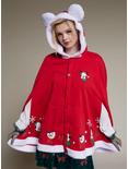 Her Universe Disney Holiday Mickey Mouse Girls Hooded Cape, MULTI, hi-res