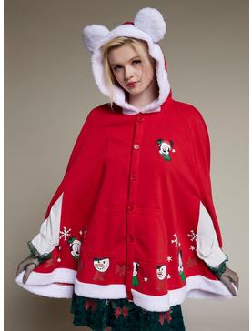 Her Universe Disney Holiday Mickey Mouse Girls Hooded Cape, , hi-res