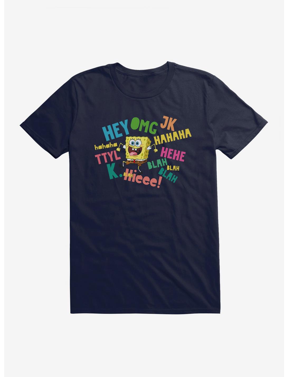SpongeBob SquarePants Text Verbiage T-Shirt, , hi-res