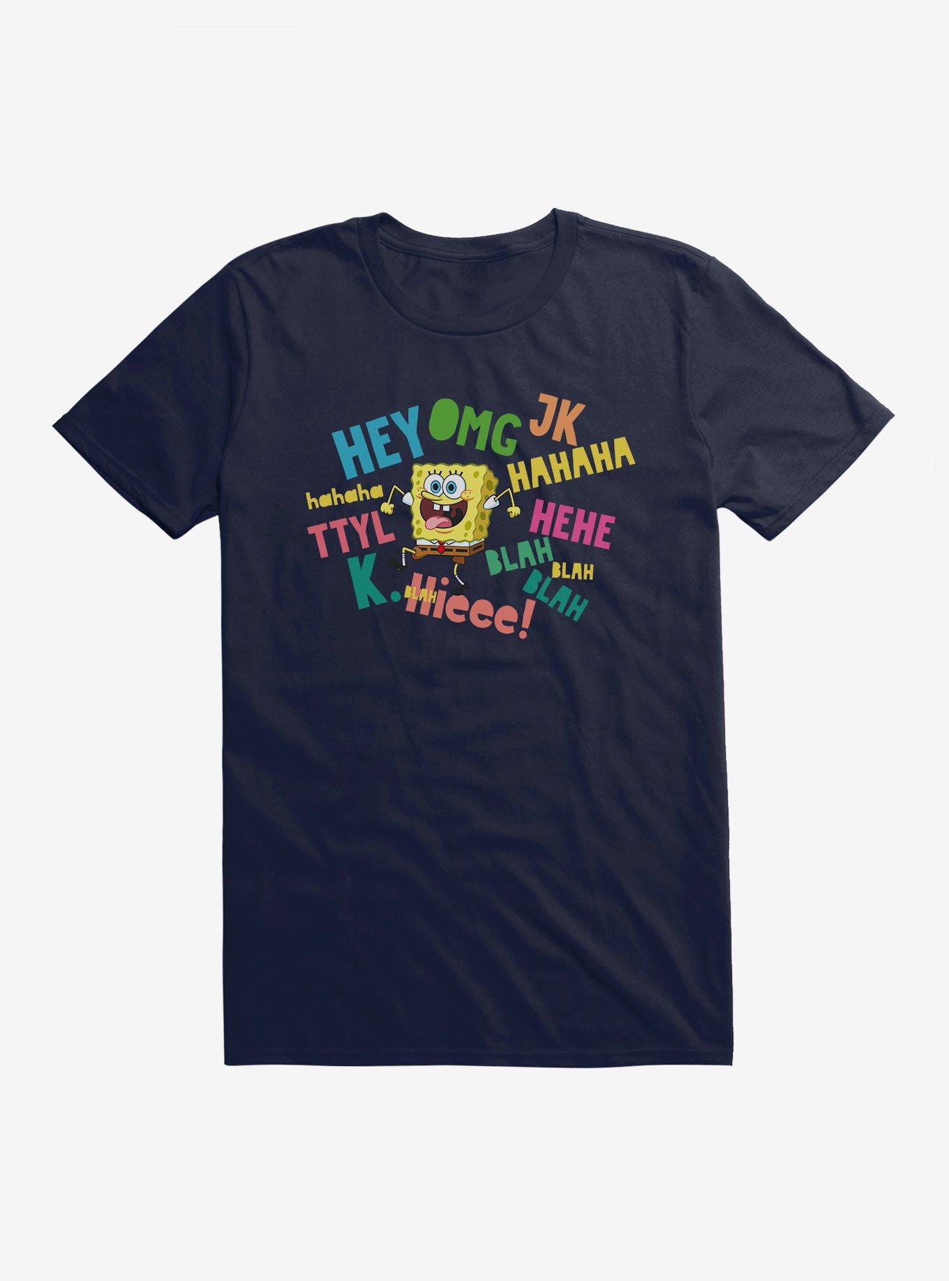 SpongeBob SquarePants Text Verbiage T-Shirt, , hi-res