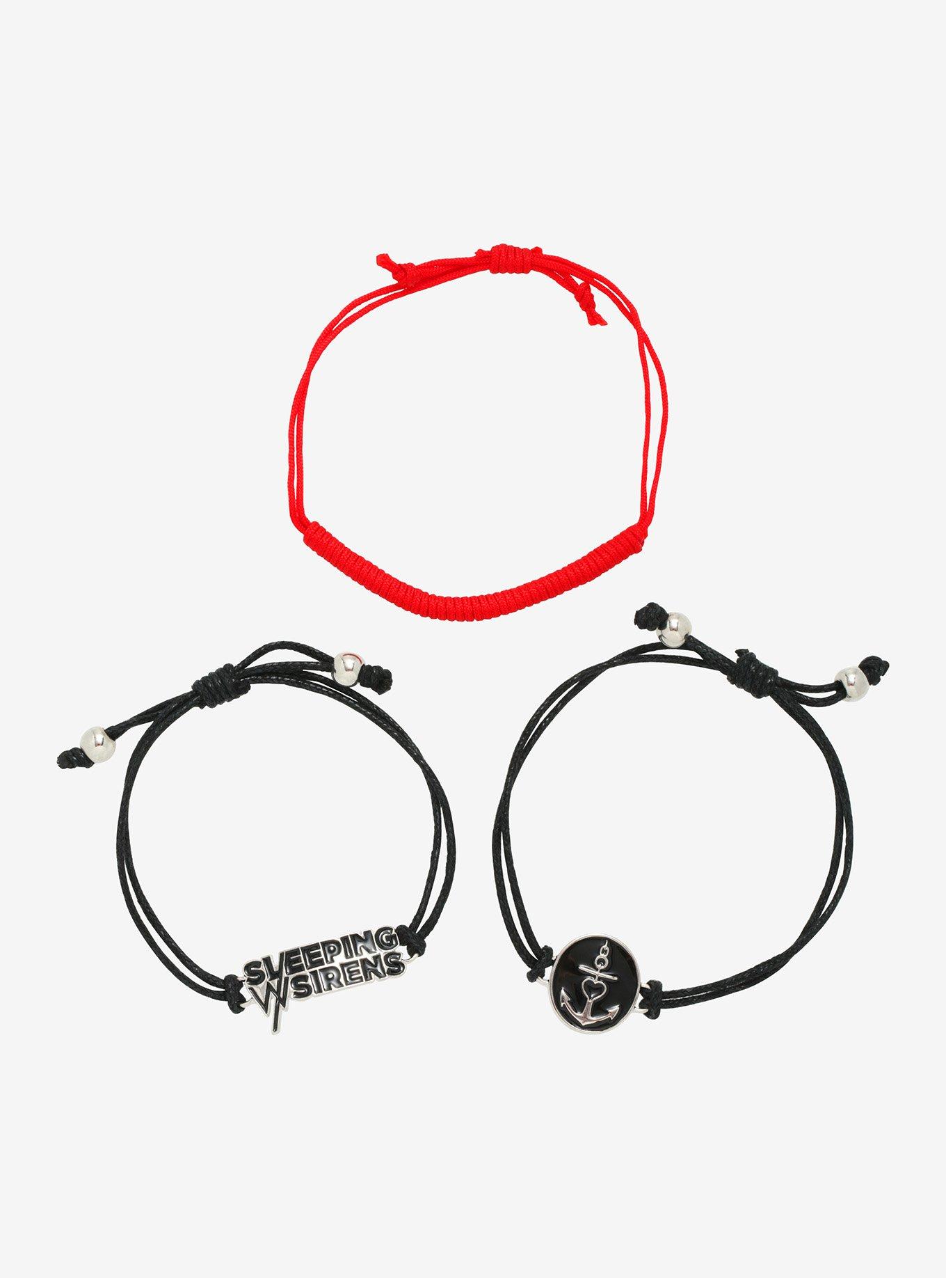 Sleeping With Sirens Icons Cord Bracelet Set, , hi-res