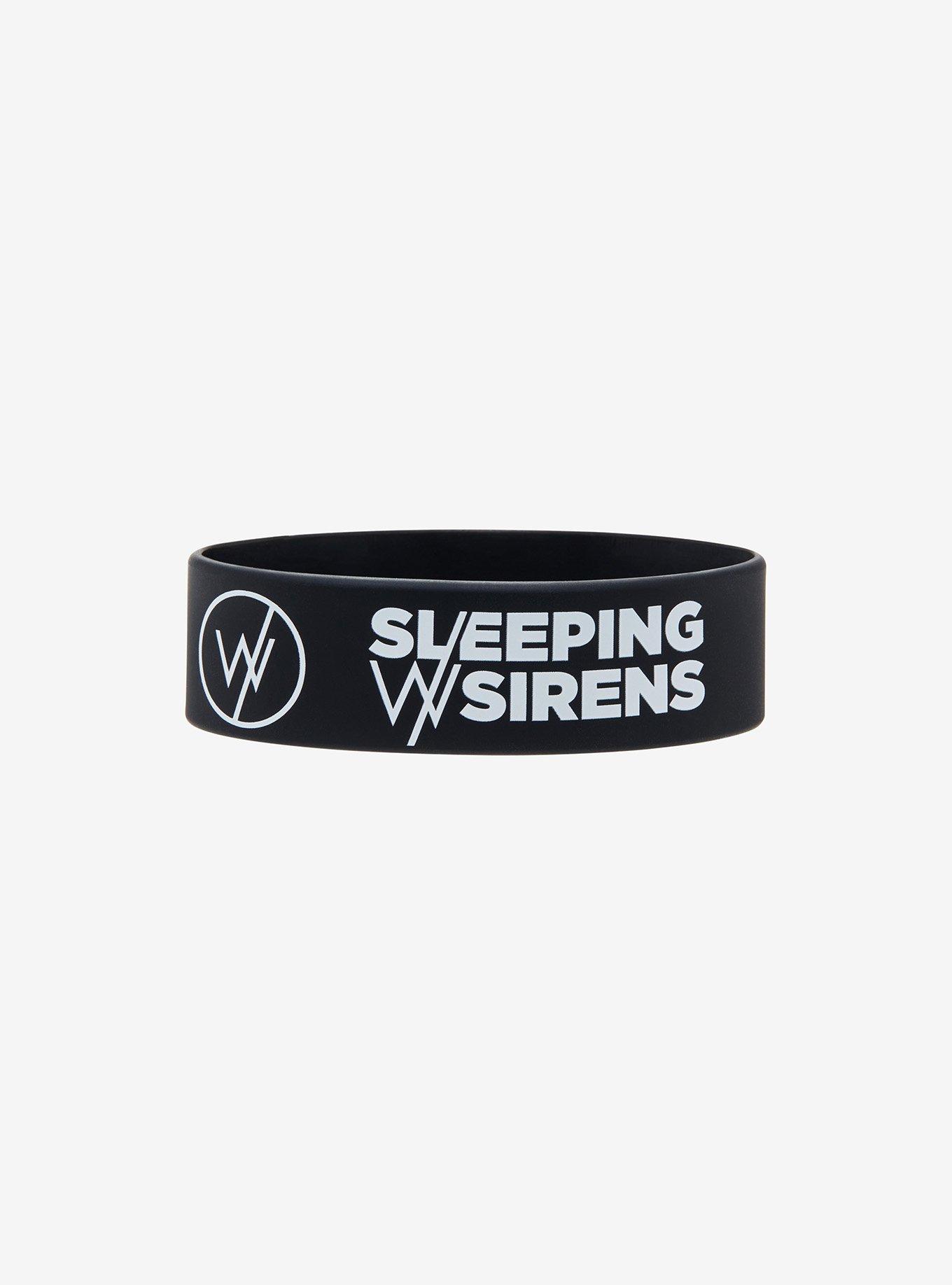 Sleeping With Sirens Logo Rubber Bracelet, , hi-res