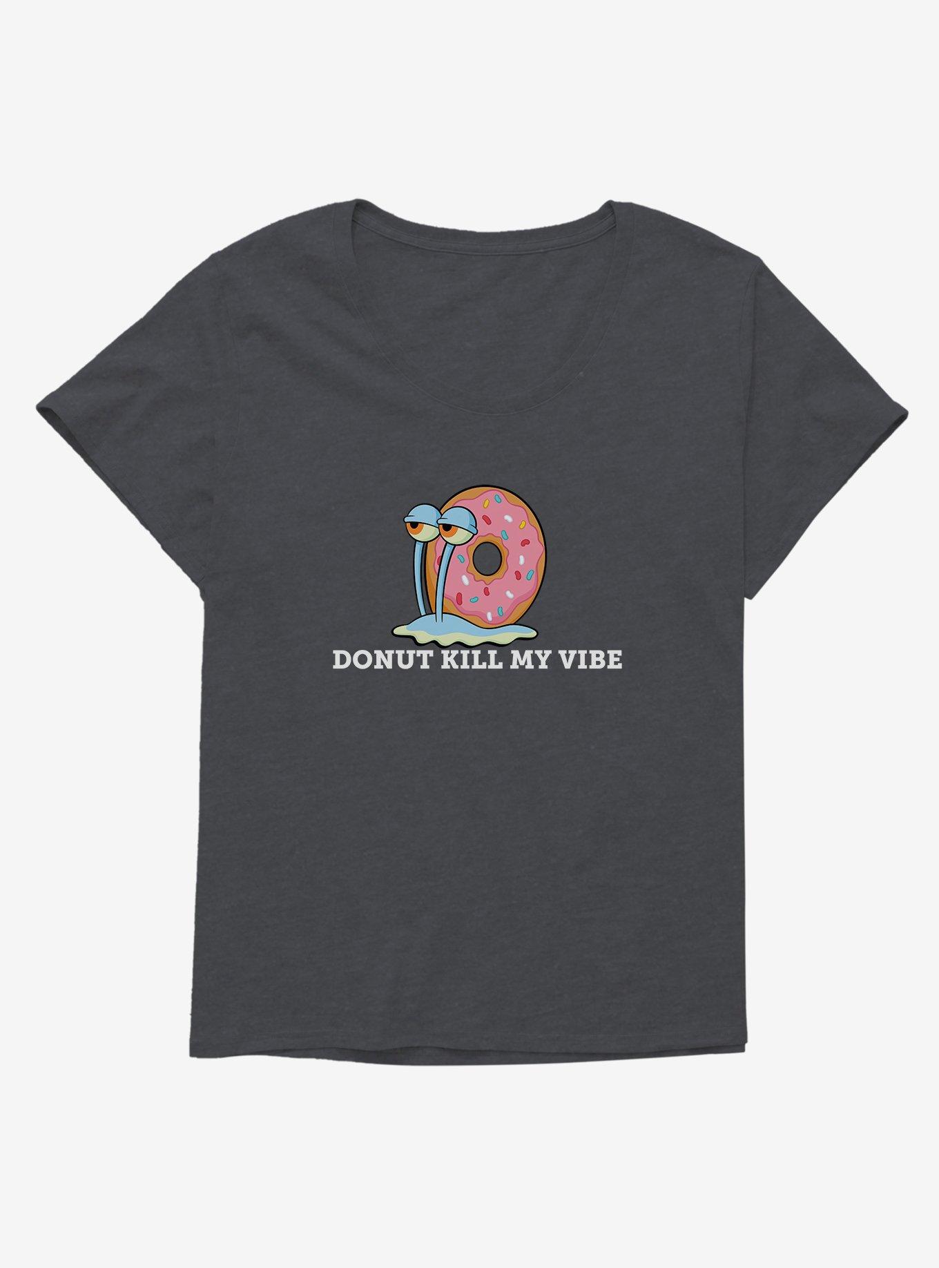 SpongeBob SquarePants Gary Donut Kill My Vibe Girls T-Shirt Plus Size, , hi-res
