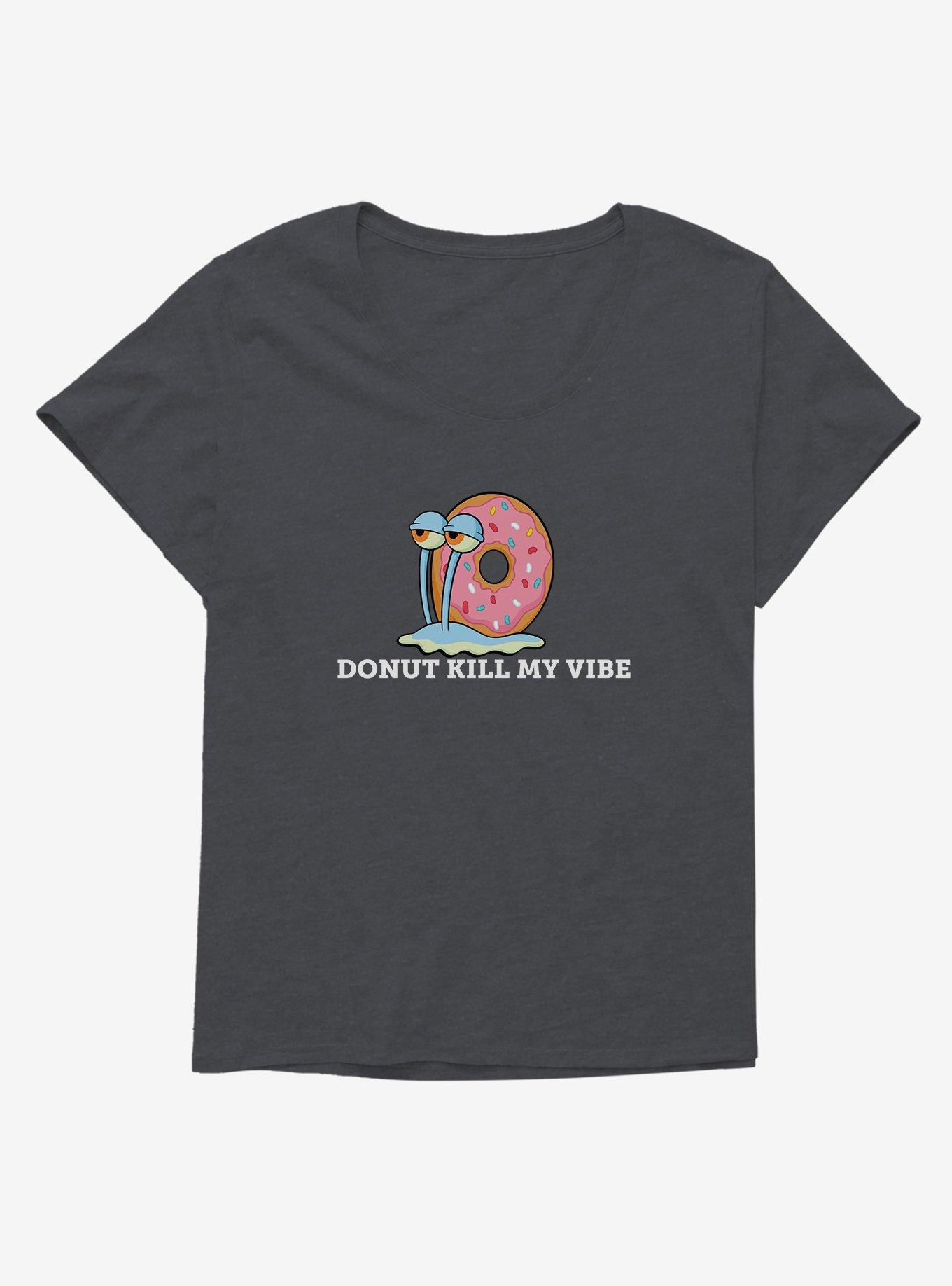 SpongeBob SquarePants Gary Donut Kill My Vibe Girls T-Shirt Plus Size, , hi-res