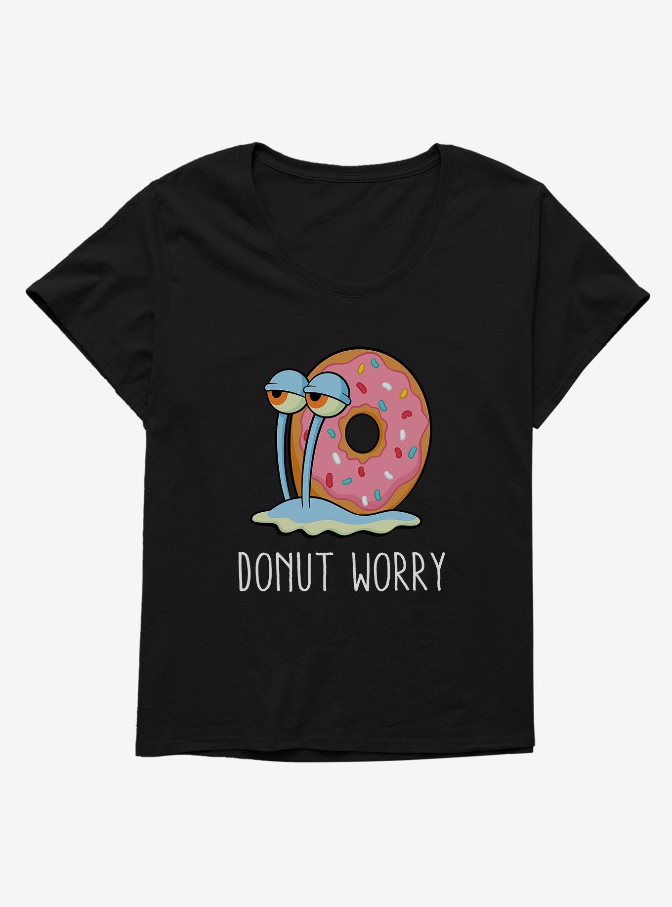 SpongeBob SquarePants Gary Donut Worry Girls T-Shirt Plus Size, , hi-res