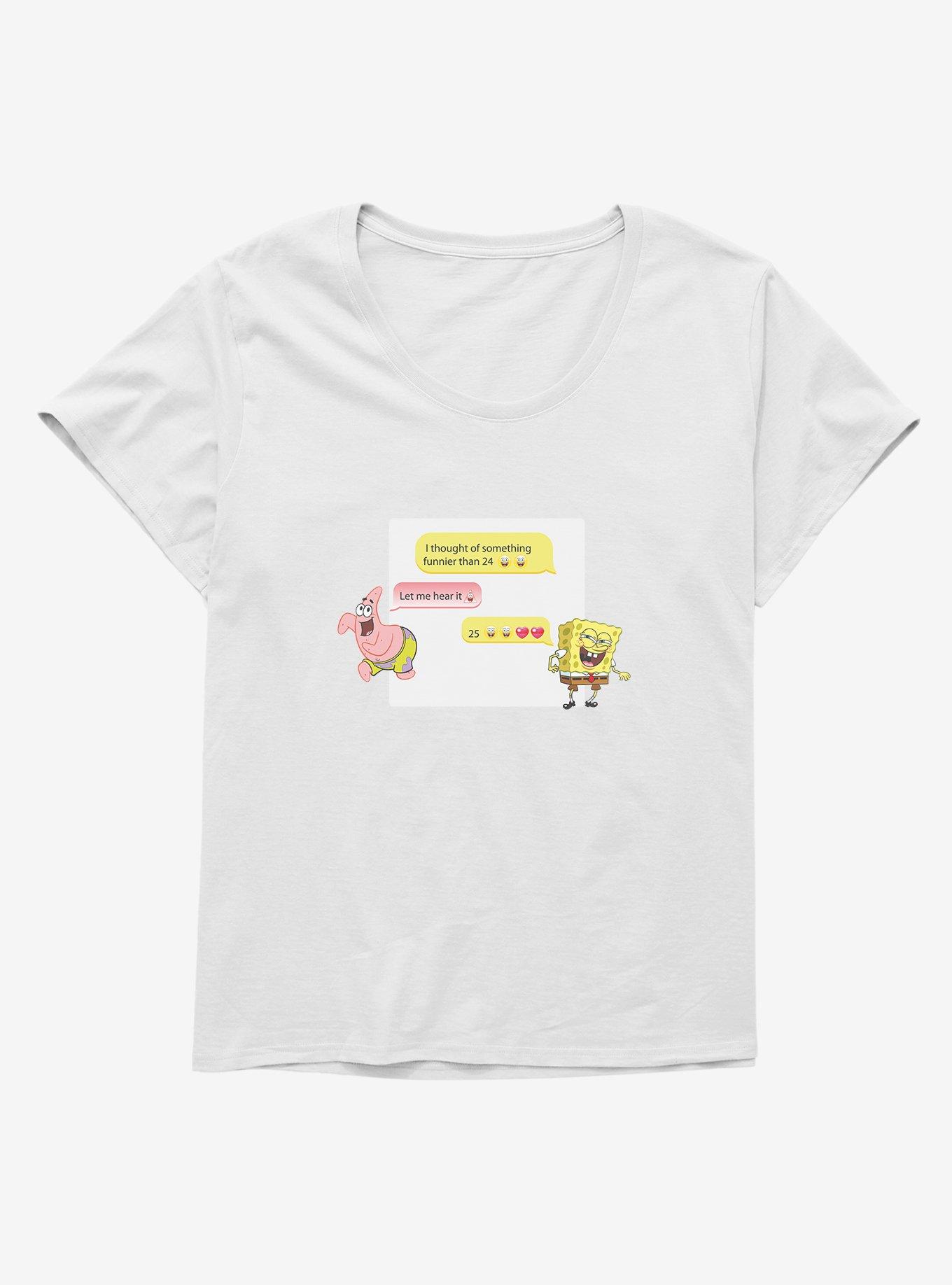 SpongeBob SquarePants Something Funnier Than 24 Girls T-Shirt Plus Size, , hi-res