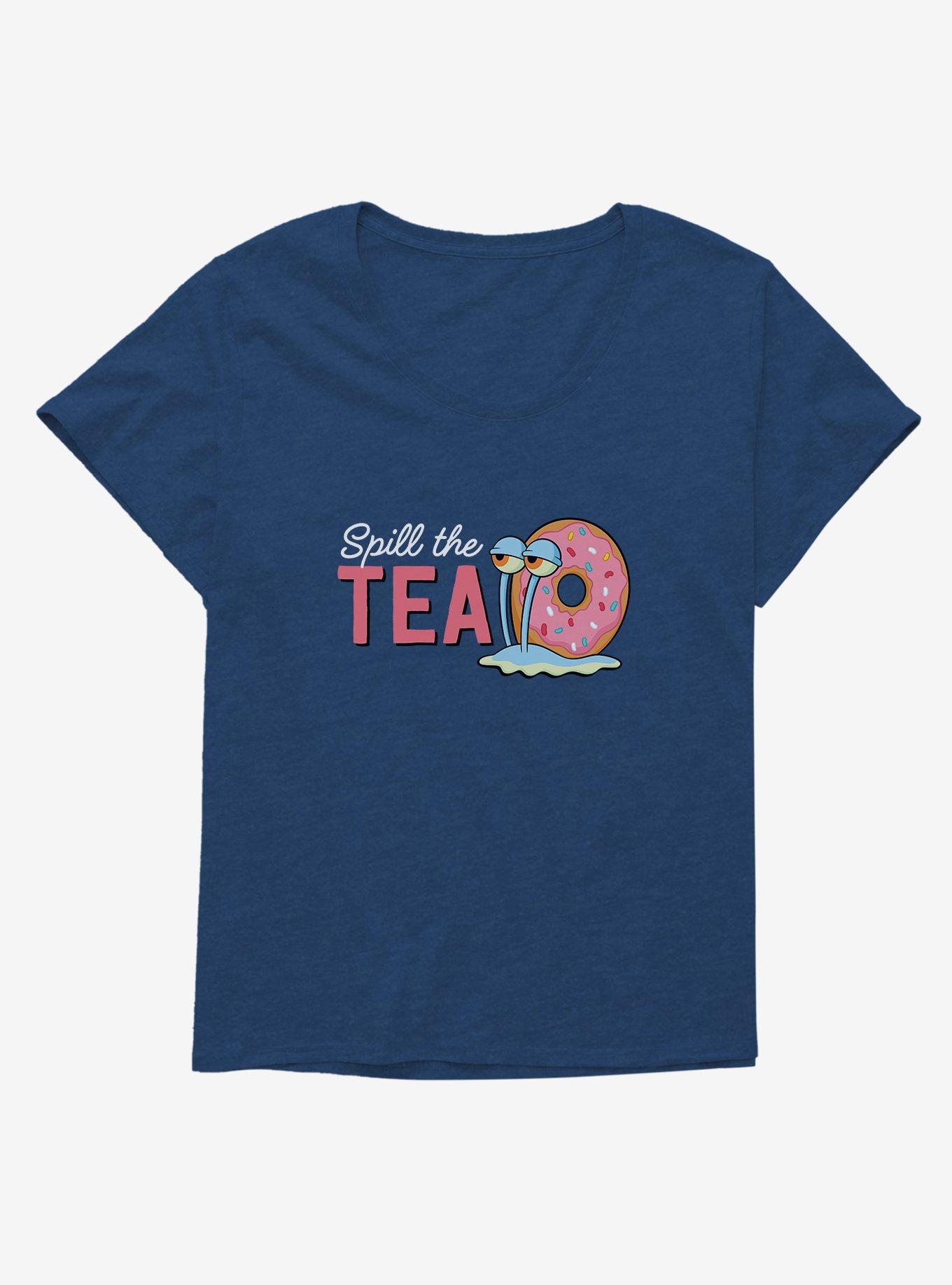 SpongeBob SquarePants Spill The Tea Gary Girls T-Shirt Plus