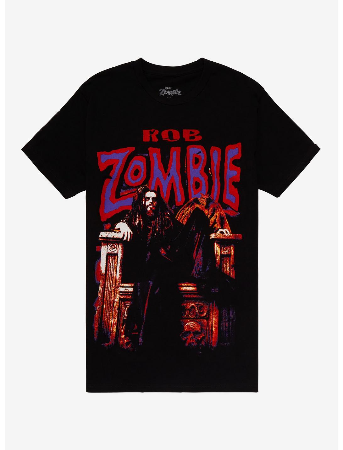 Rob Zombie Throne T-Shirt, BLACK, hi-res