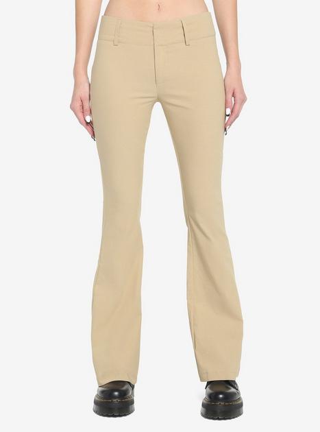 Like Clockwork Beige Trouser Pants