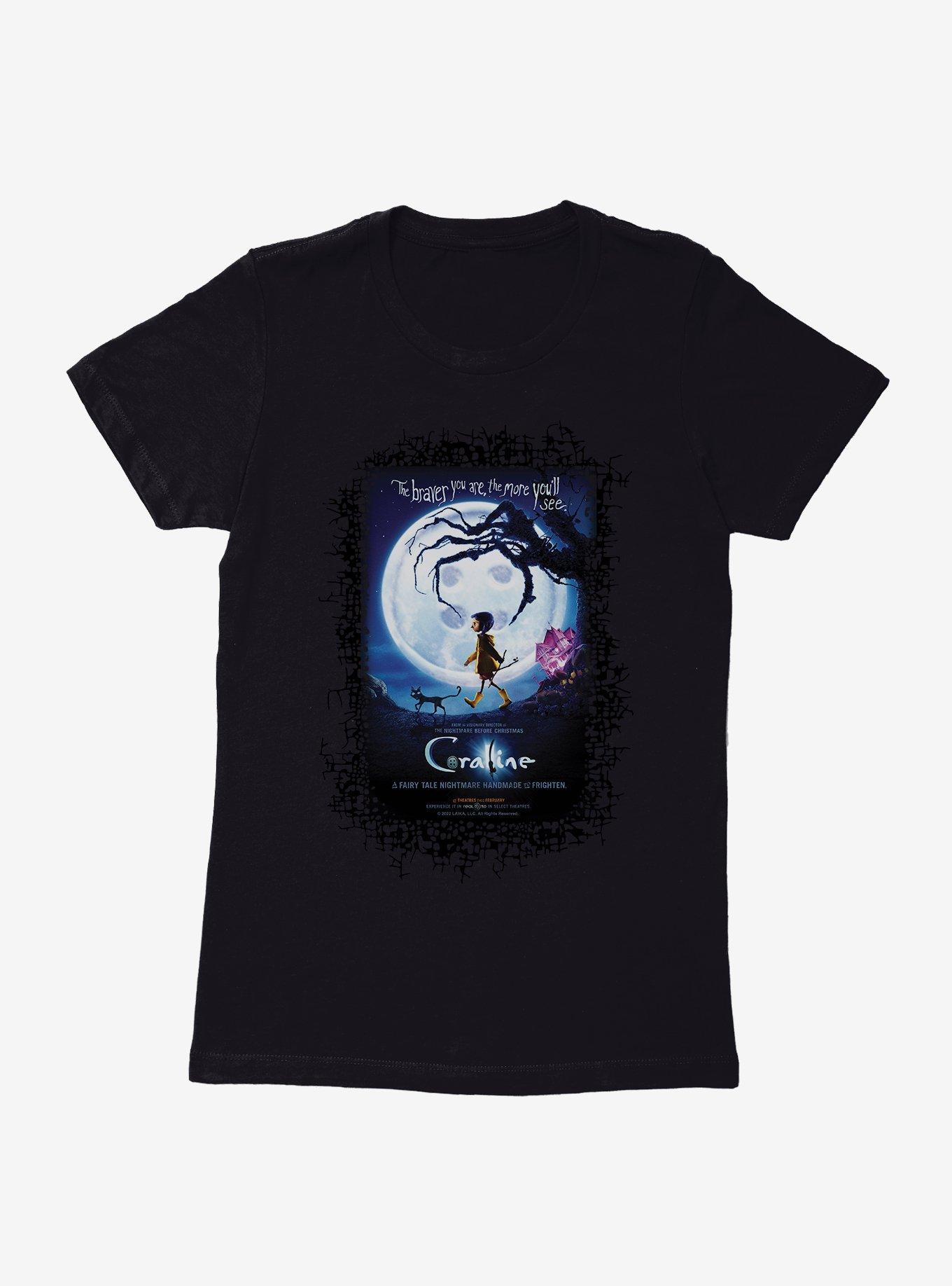 Coraline Moon Silhouette Poster Womens T-Shirt, , hi-res