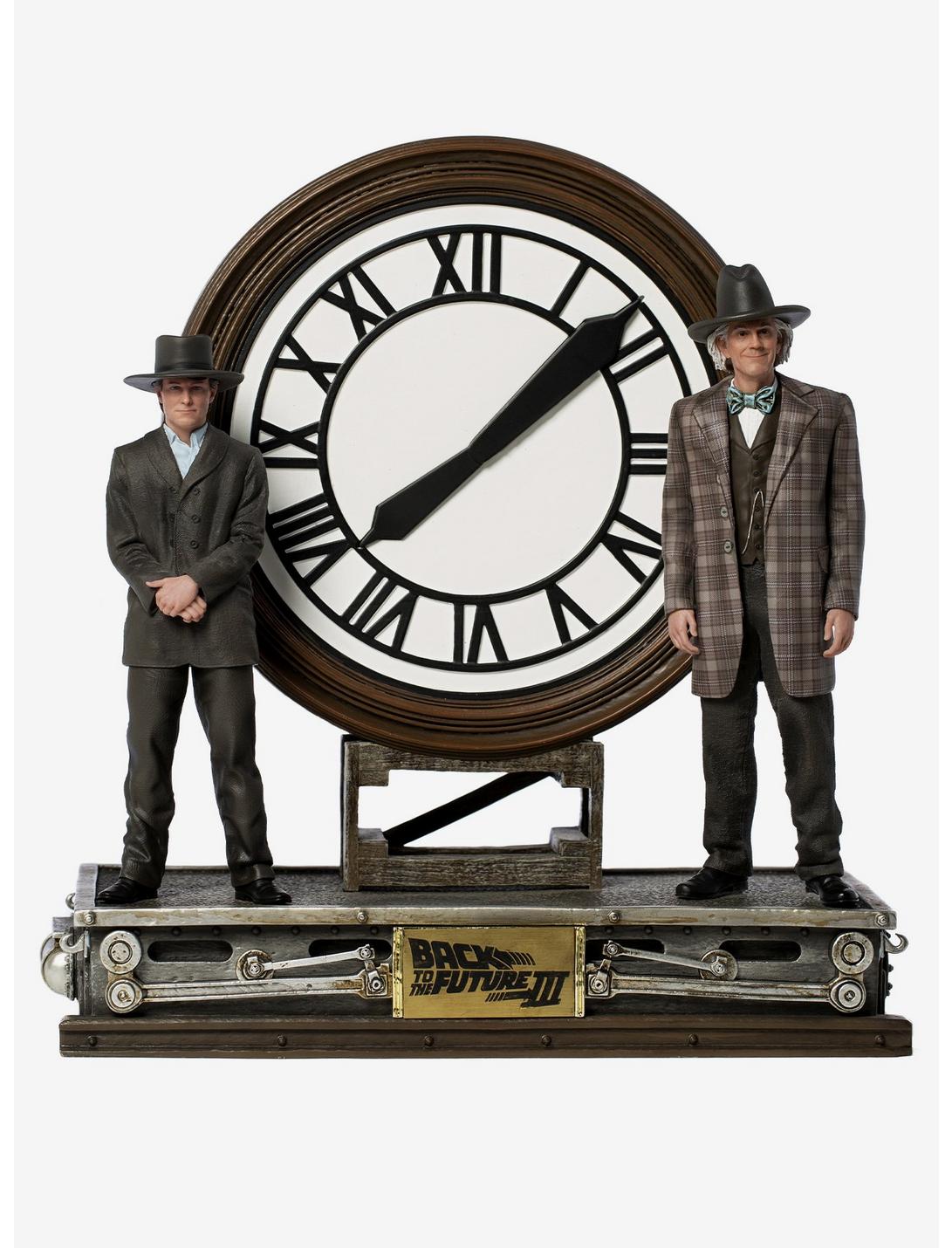 Back To the Future III Marty and Doc at the Clock Art Scale, , hi-res