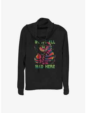 Disney Alice in Wonderland Mad Cheshire Cowl Neck Long-Sleeve Top, , hi-res