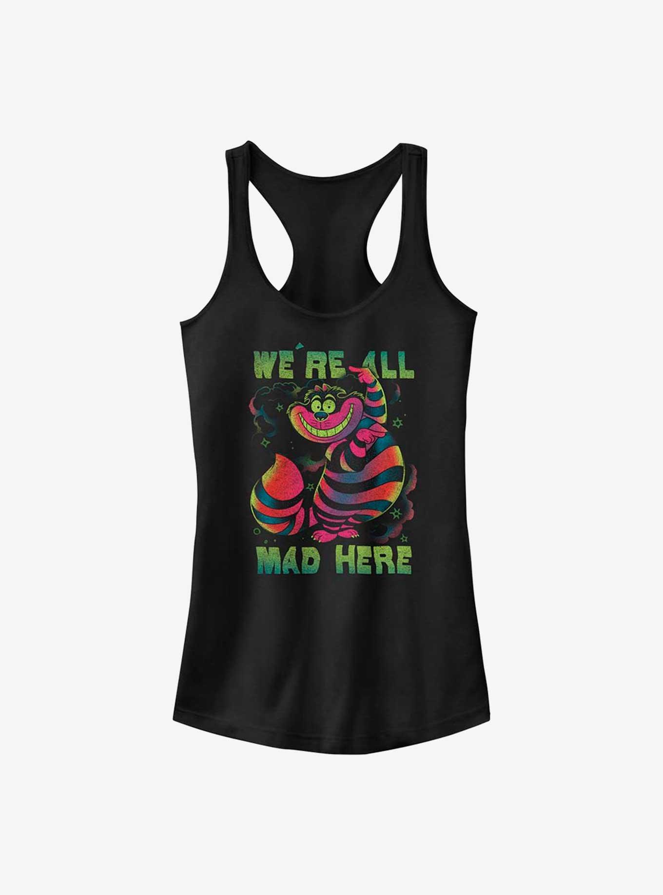 Disney Alice in Wonderland Mad Cheshire Girls Tank, BLACK, hi-res