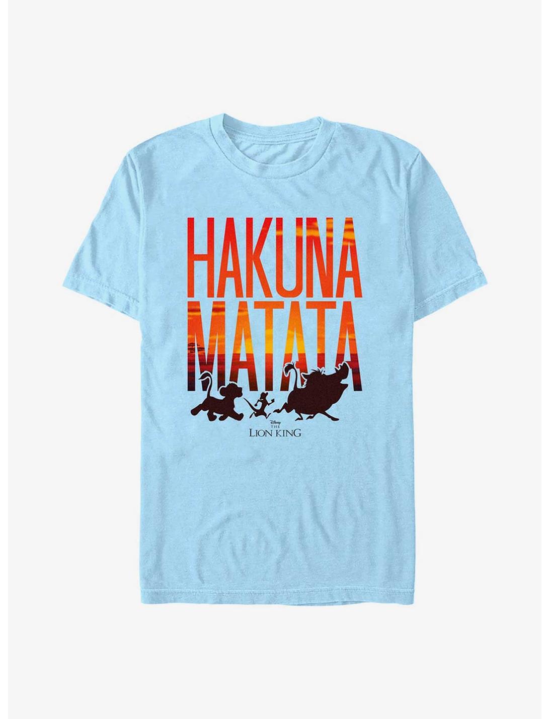 Disney The Lion King Sunset Matata T-Shirt, LT BLUE, hi-res