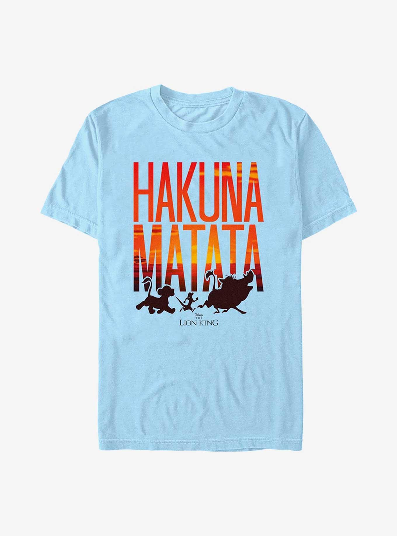 Disney The Lion King Sunset Matata T-Shirt, LT BLUE, hi-res