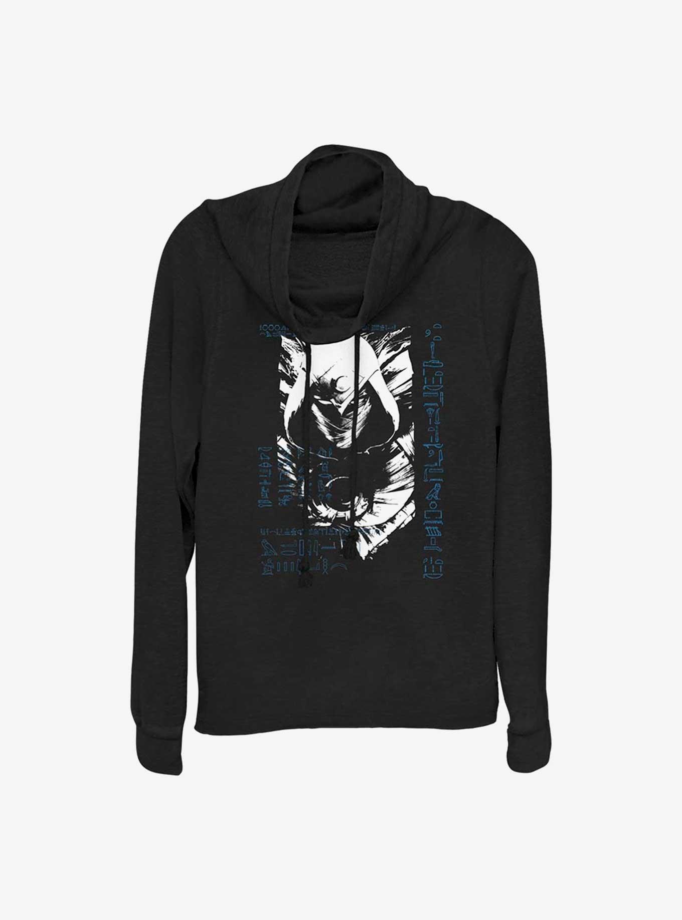 Marvel Moon Knight Grunge Cowl Neck Long-Sleeve Top, , hi-res