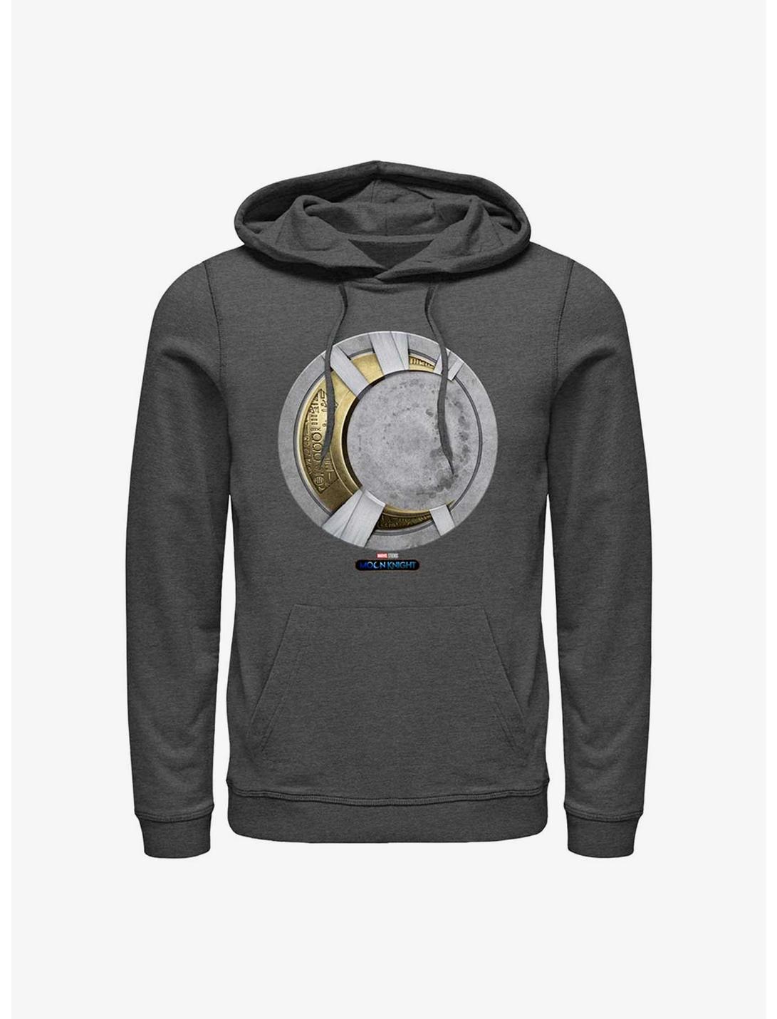 Marvel Moon Knight Moon Gold Icon Hoodie, CHAR HTR, hi-res