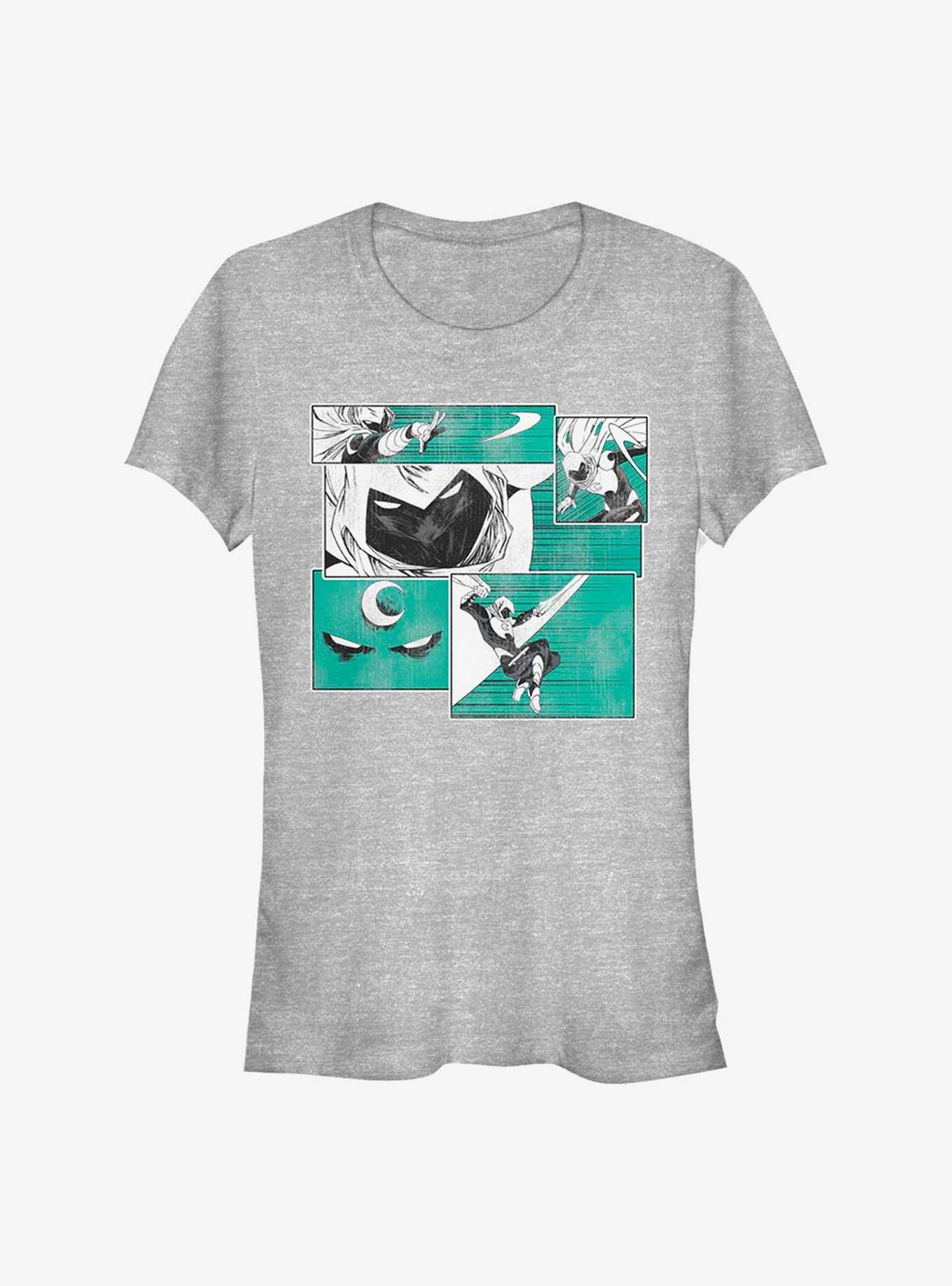 Marvel Moon Knight Panels Girls T-Shirt, ATH HTR, hi-res
