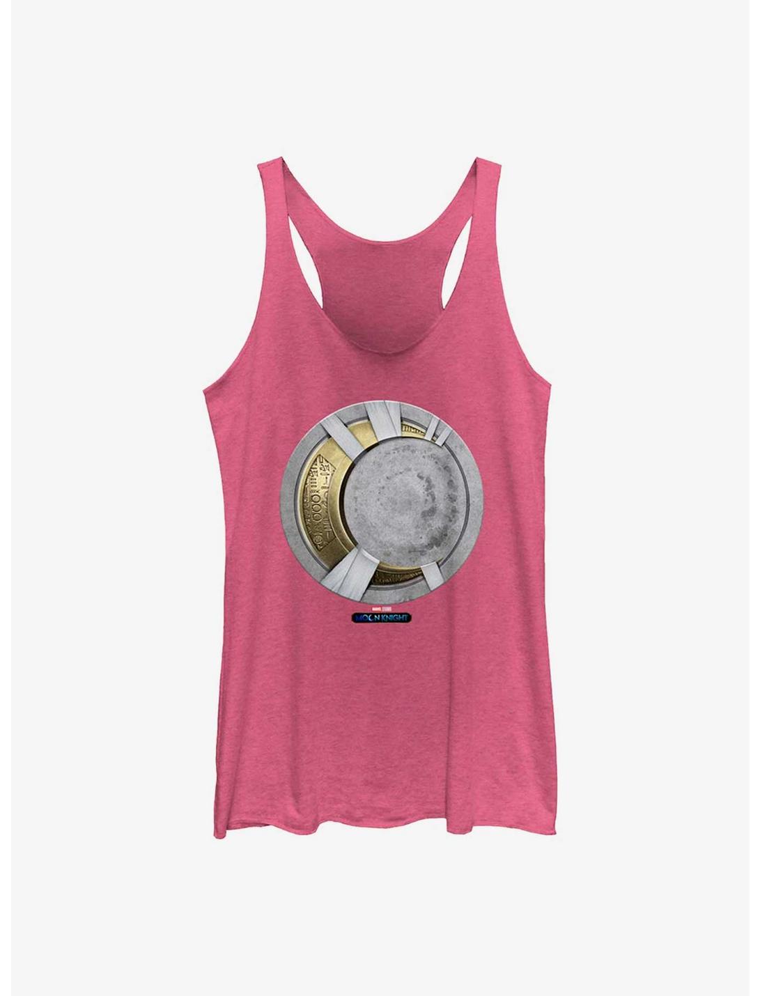 Marvel Moon Knight Moon Gold Icon Girls Tank, PINK HTR, hi-res