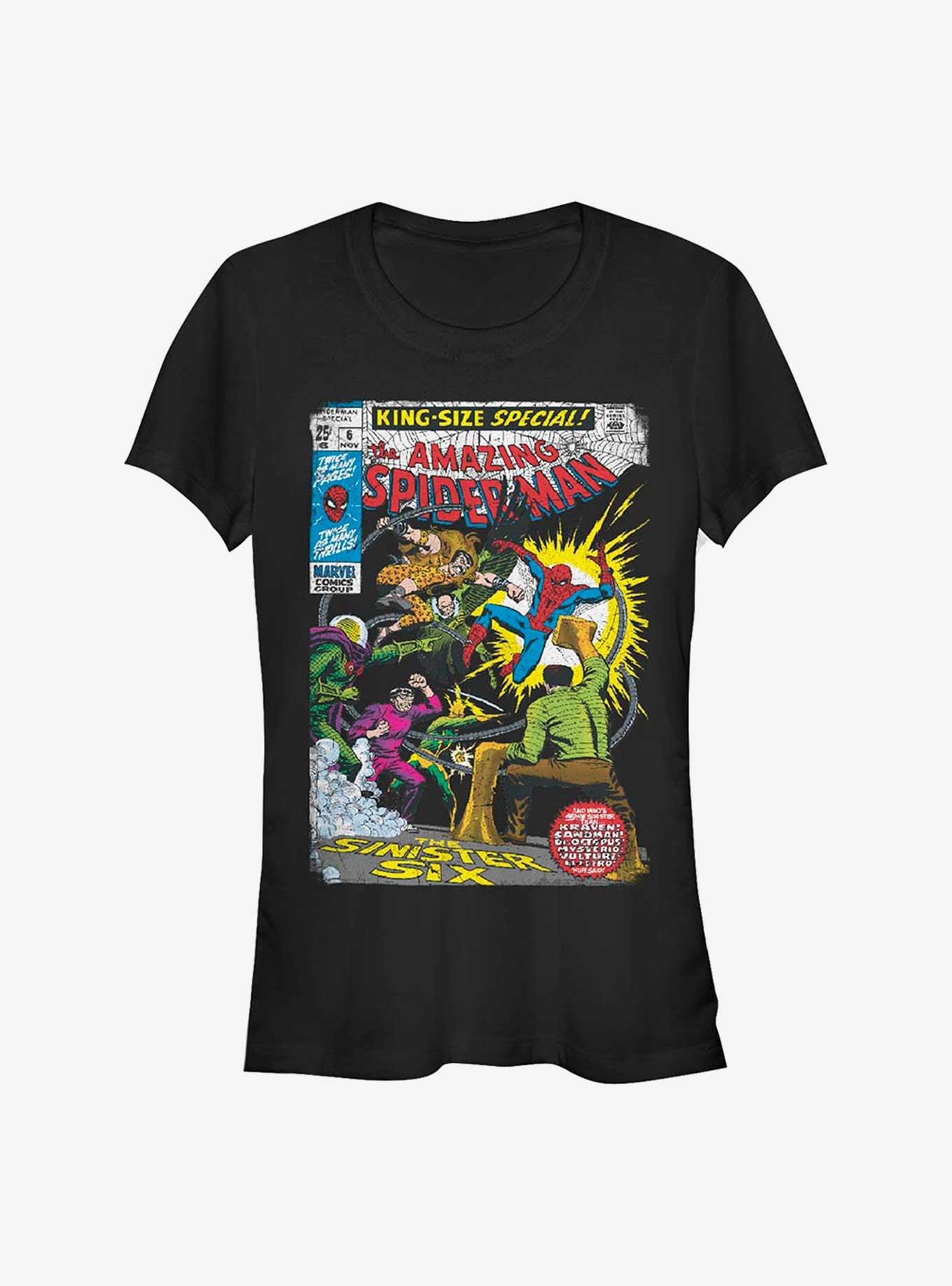 Marvel Spider-Man The Sinister Six Comic Girls T-Shirt, , hi-res