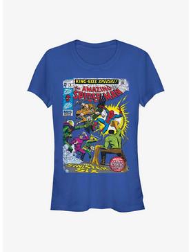 Marvel Spider-Man The Sinister Six Comic Girls T-Shirt, ROYAL, hi-res