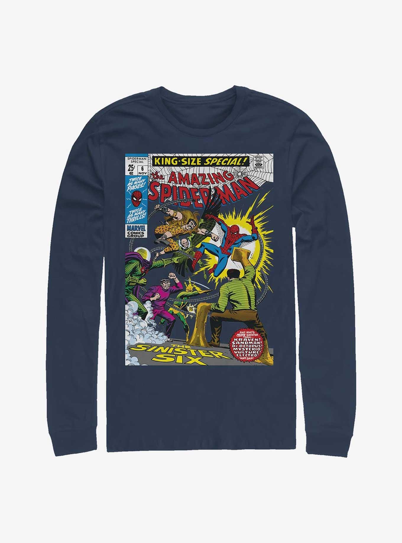 Marvel Spider-Man The Sinister Six Comic Long Sleeve T-Shirt, , hi-res