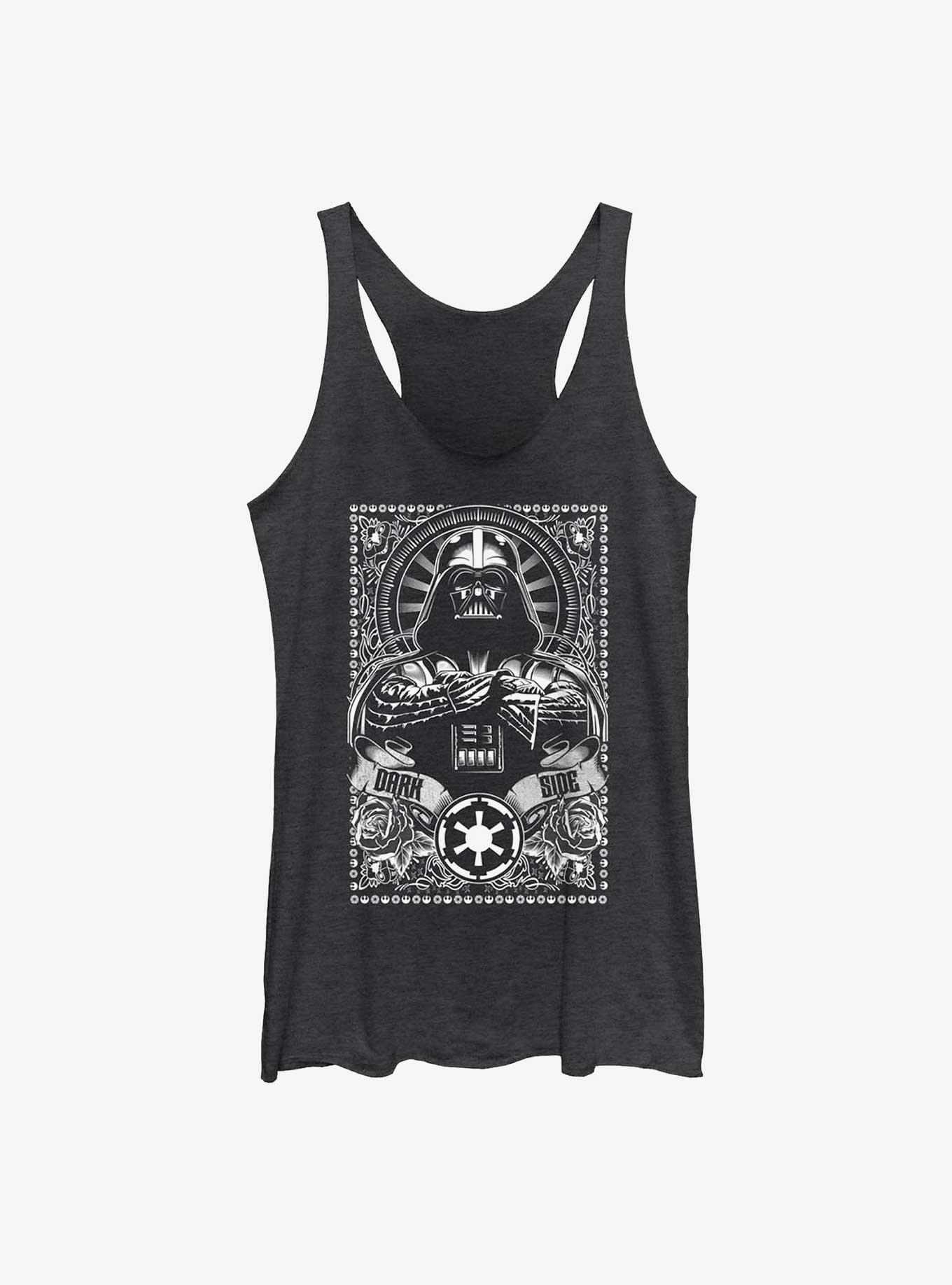 Star Wars Vader Dark Side Girls Tank, BLK HTR, hi-res