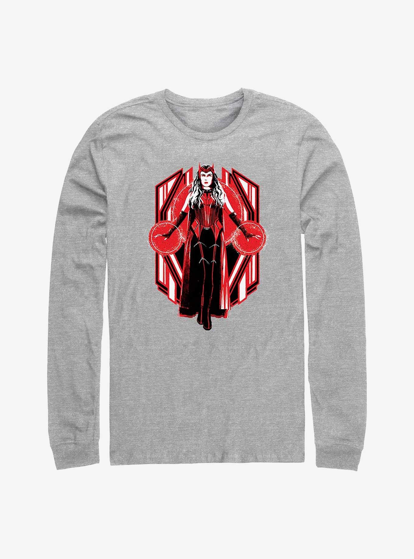 Marvel WandaVision Scarlet Witch Long Sleeve T-Shirt, ATH HTR, hi-res