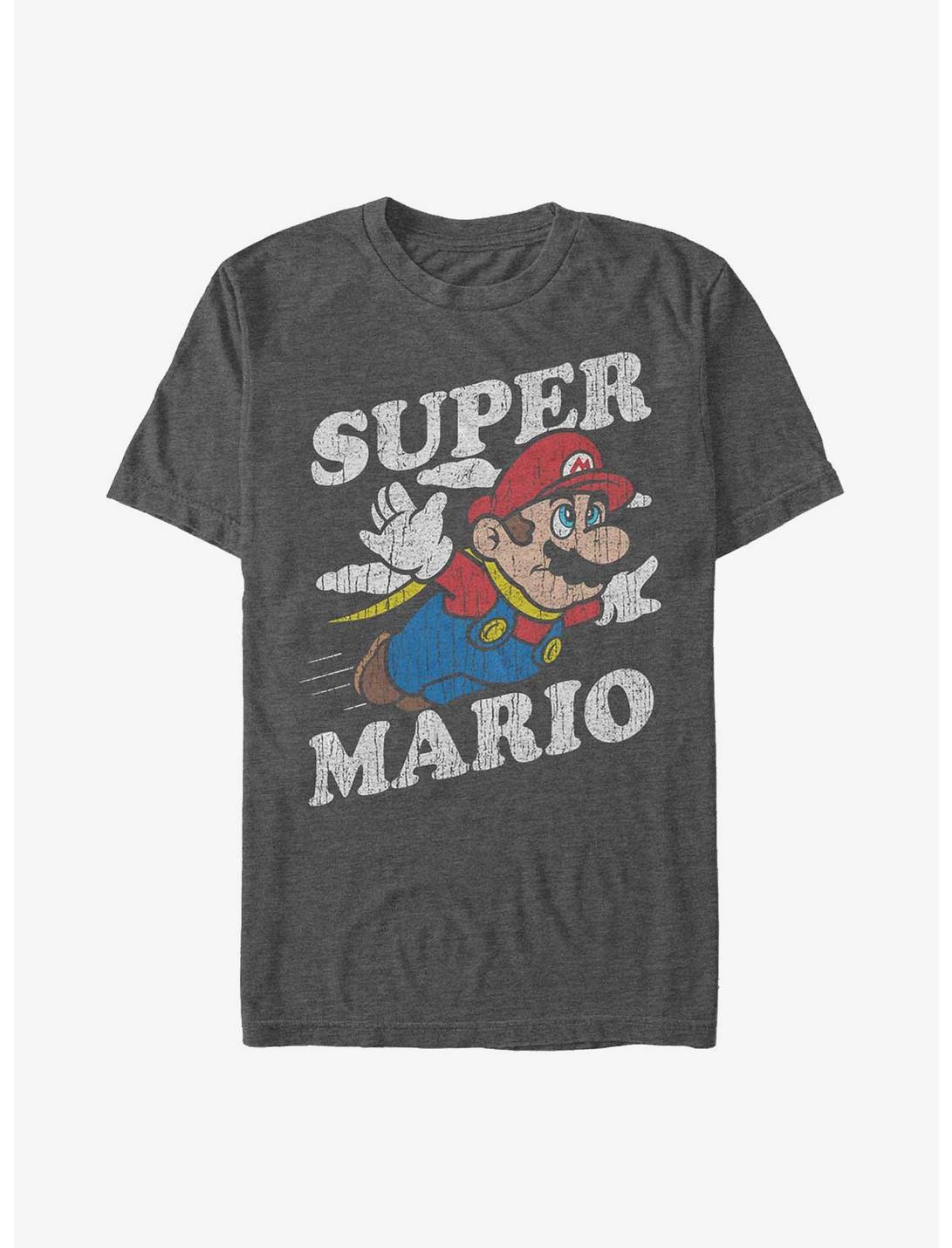 Nintendo Mario Flyin' High T-Shirt, CHAR HTR, hi-res